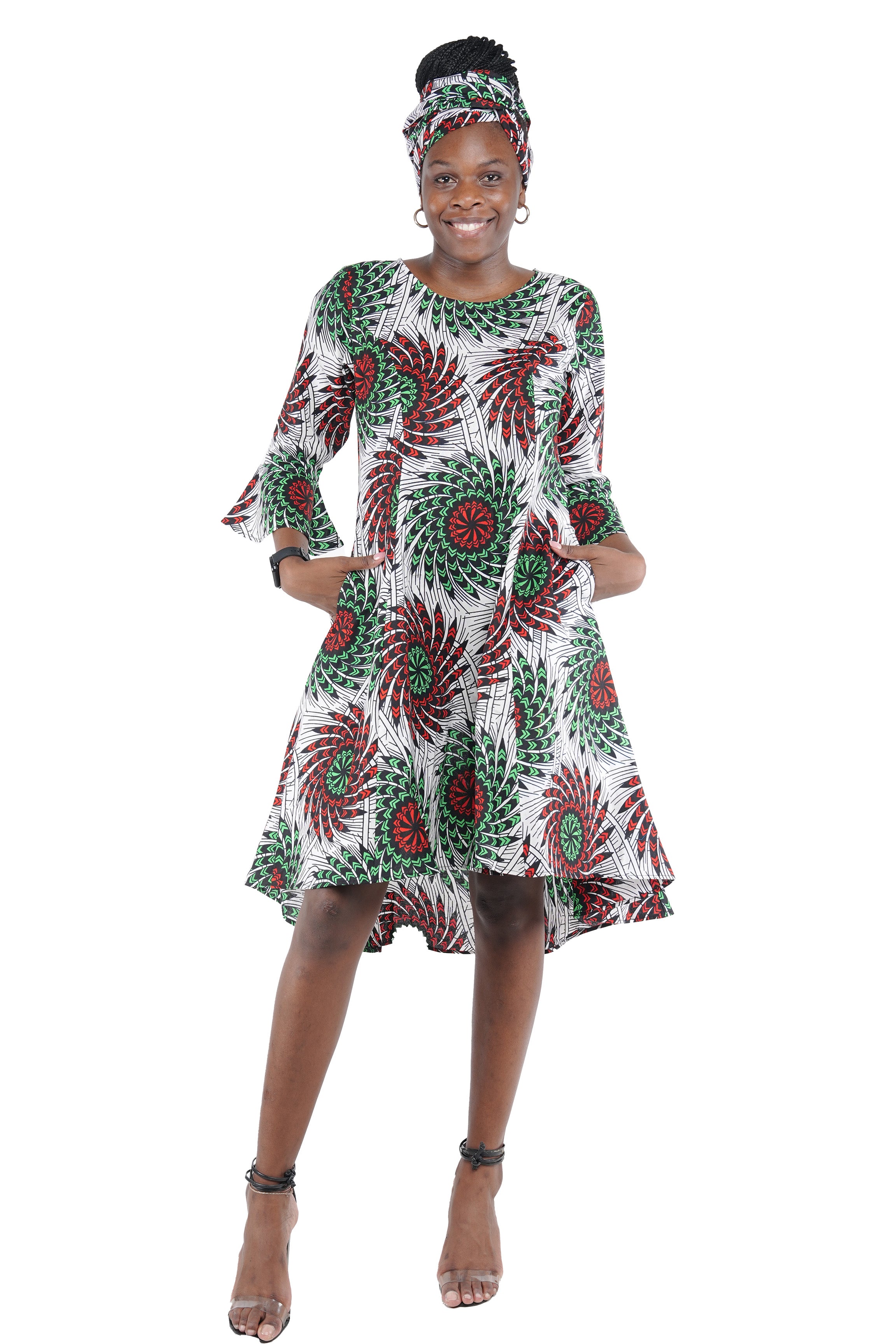 Ankara High & Low Dress