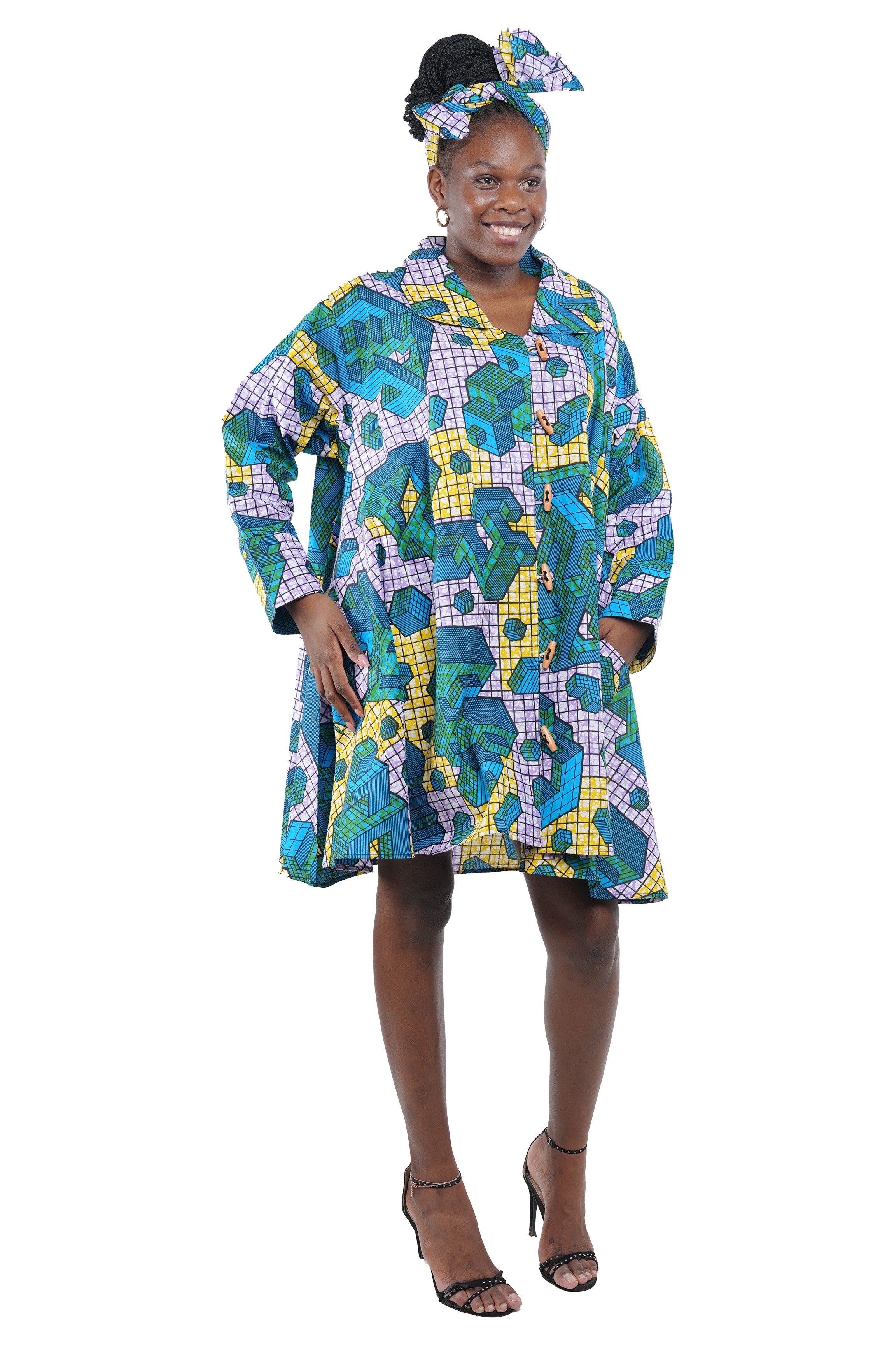 Toggle Button Ladies Dress