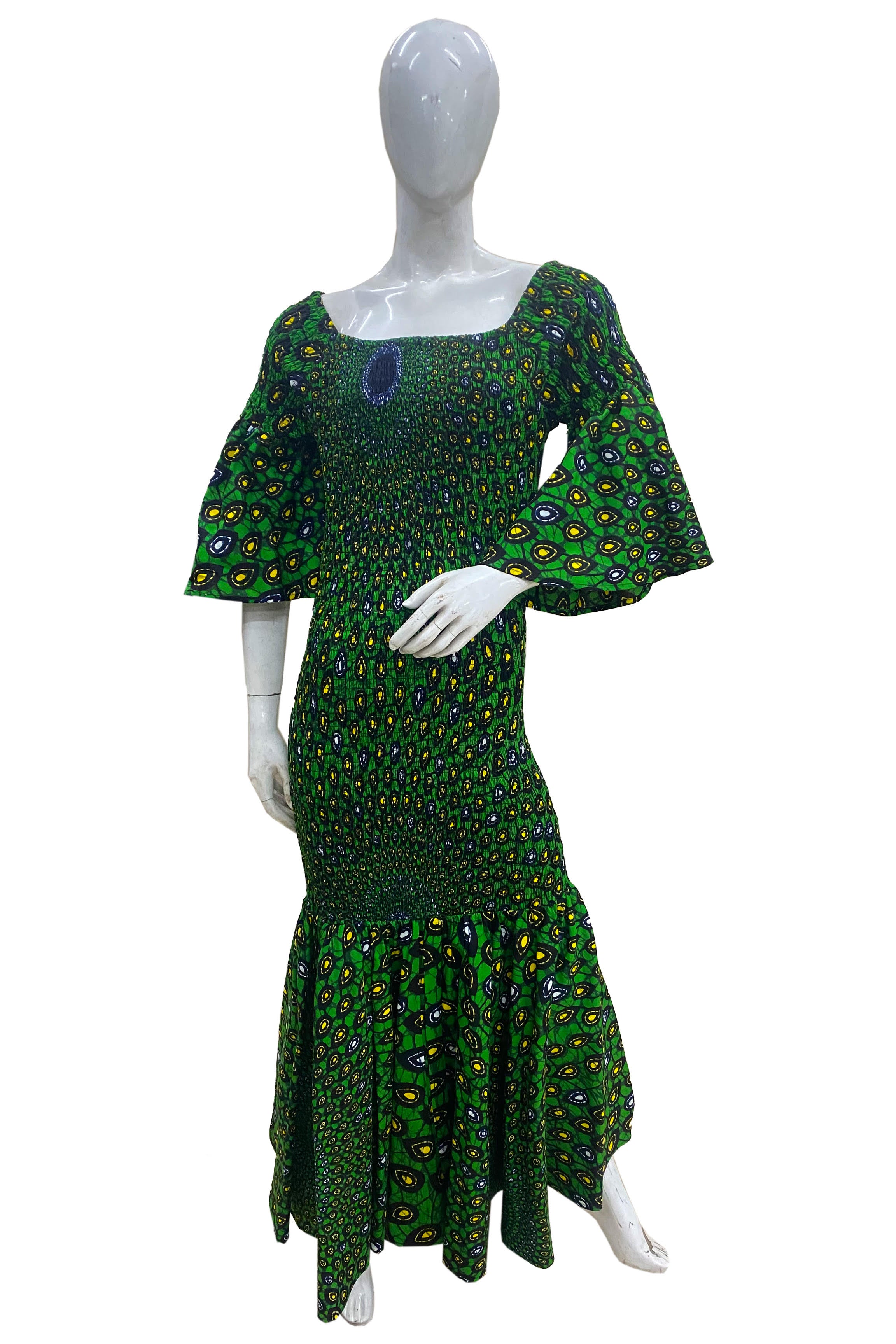African Women Long Smoked Mermaid/Fish Tail Dress | One Size