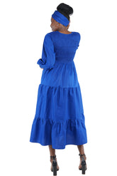 African smocked maxi tiered dress with long sleeves and headwrap
Cotton V-neck African maxi dress with pockets
Afrocentric long sleeve tiered dress one size fits most
African dresses for women