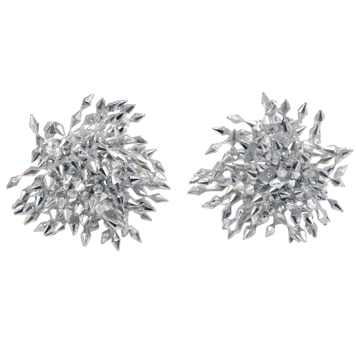 High-End Beaded Crystal Flower Earrings