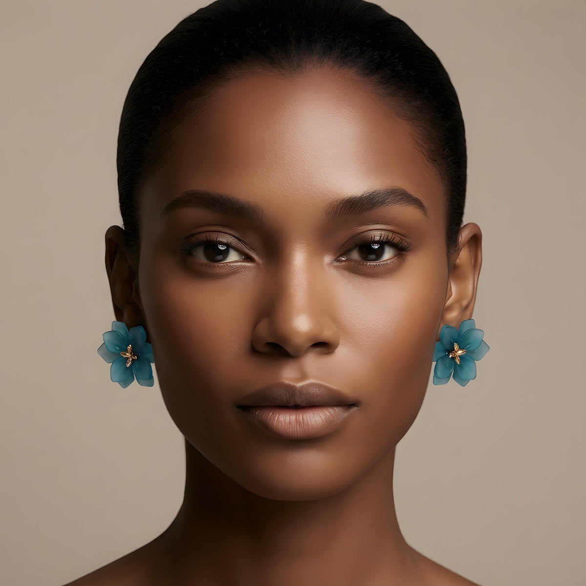 Exaggerated Acrylic Flower Earrings