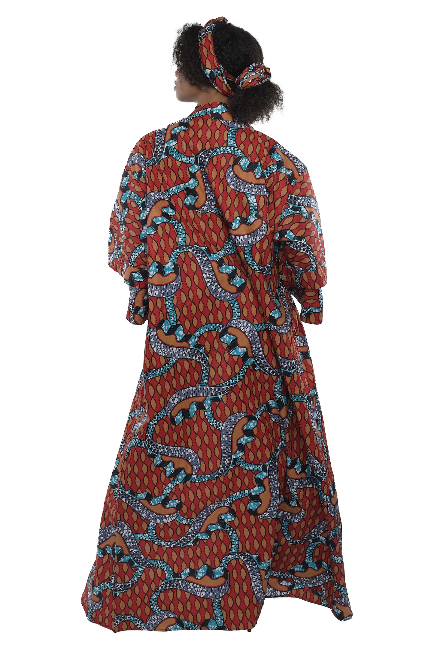 Kente Long Kimono Jacket
