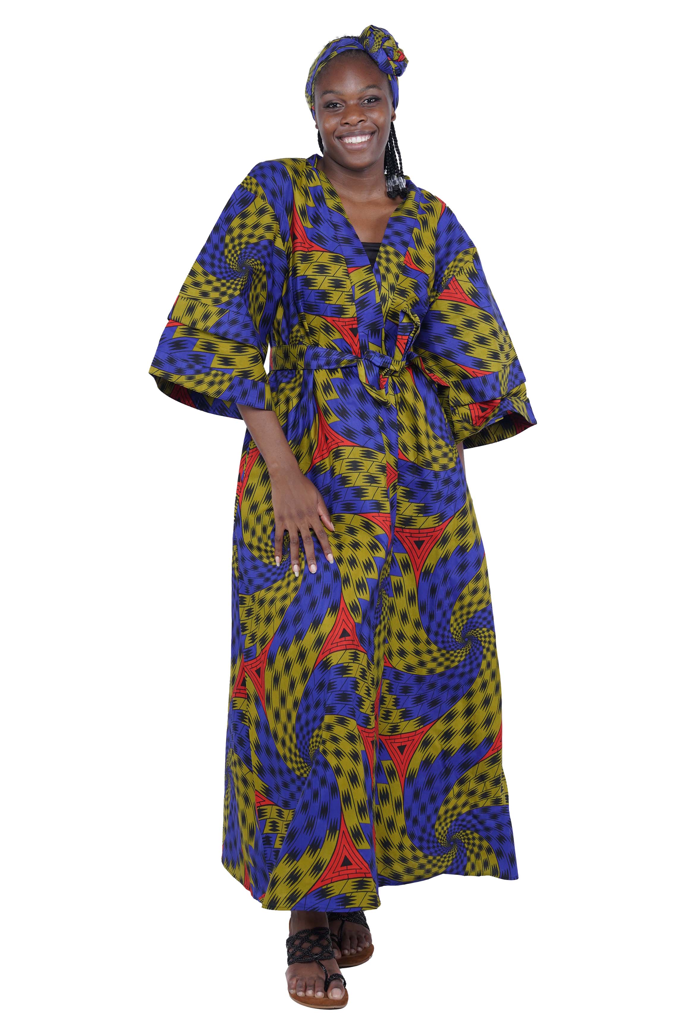 Ankara Long Duster | Robe | Kimono