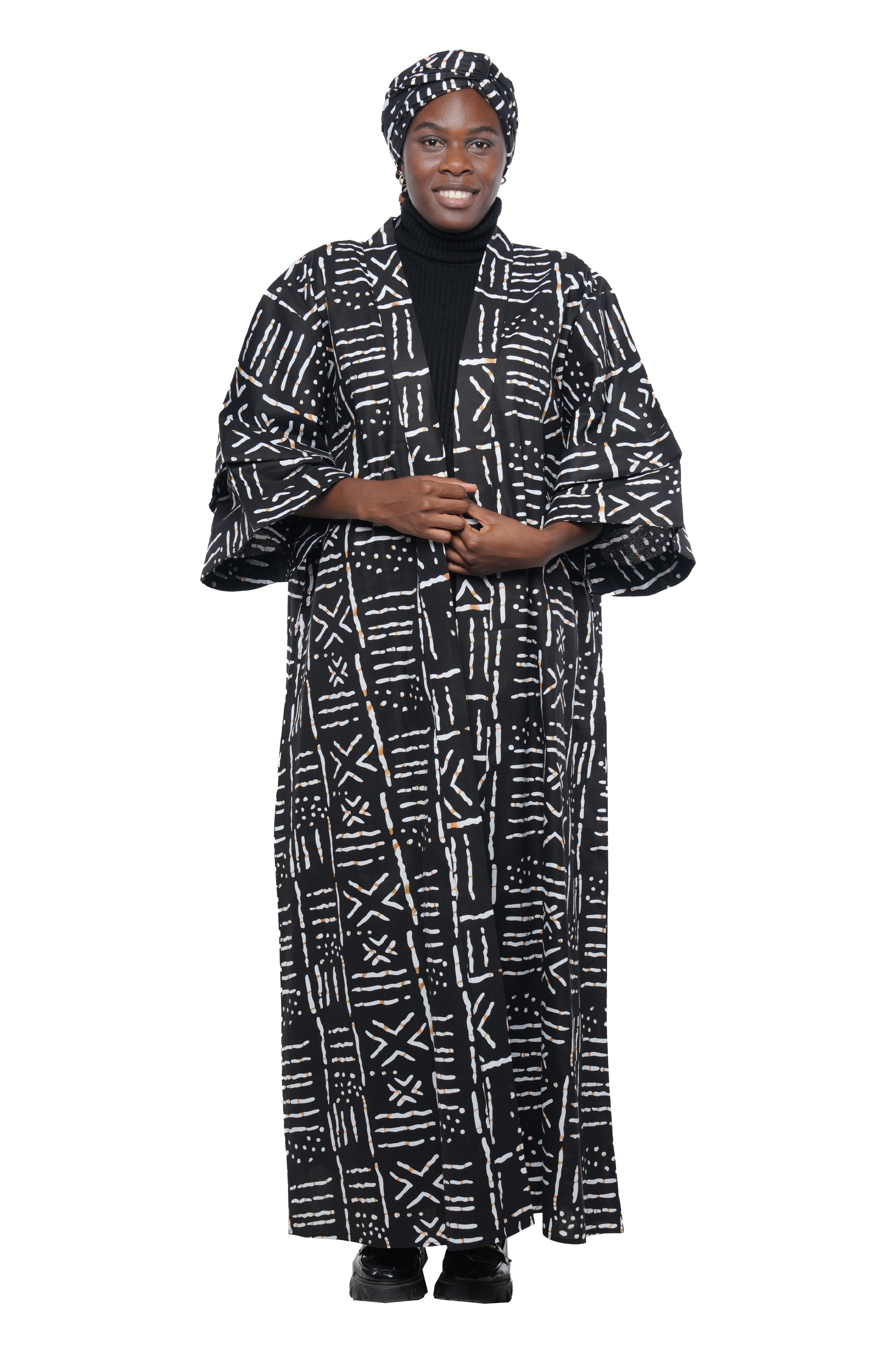 Ankara Long Kimono Jacket