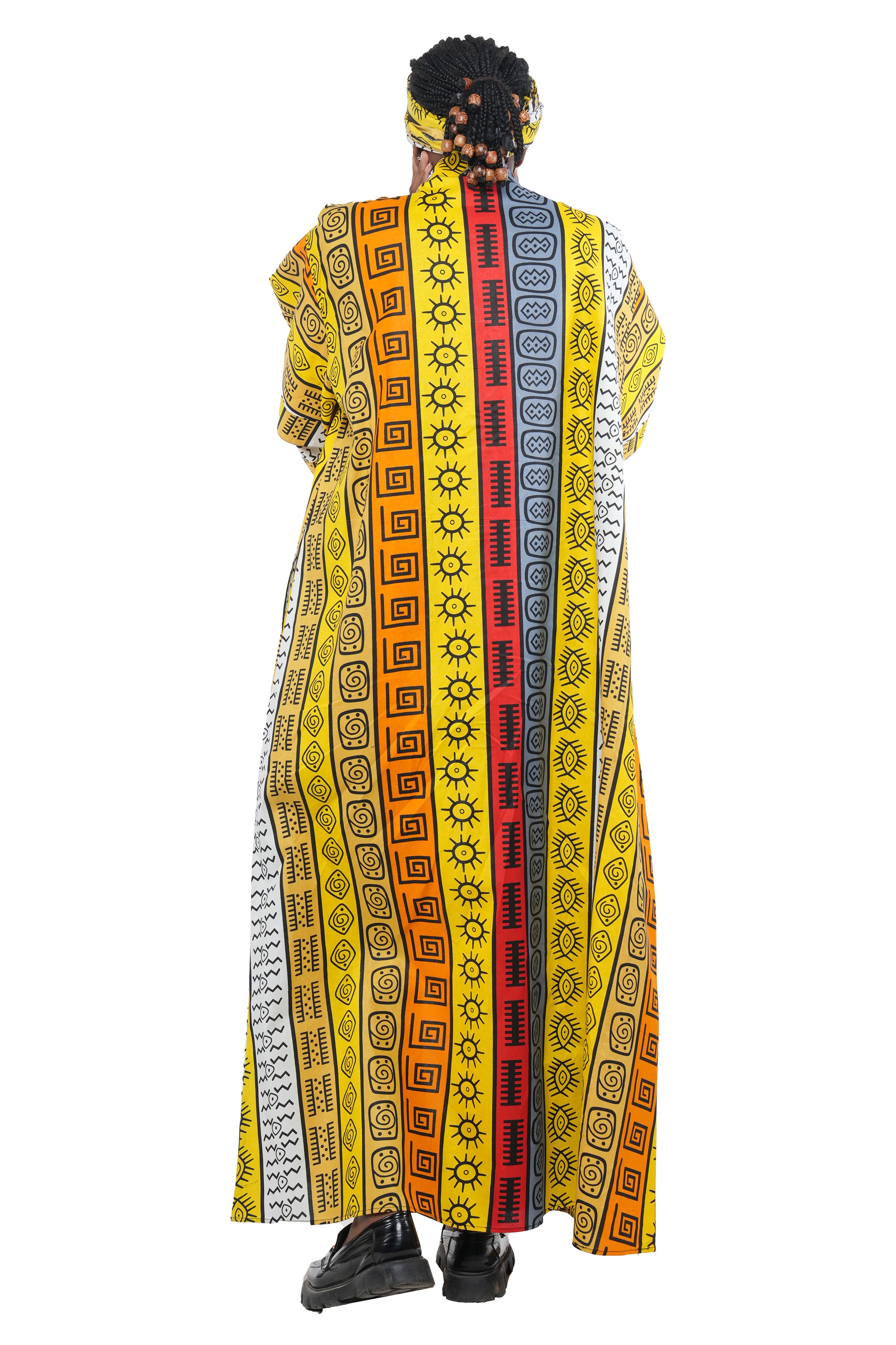 Ankara Long Kimono Jacket