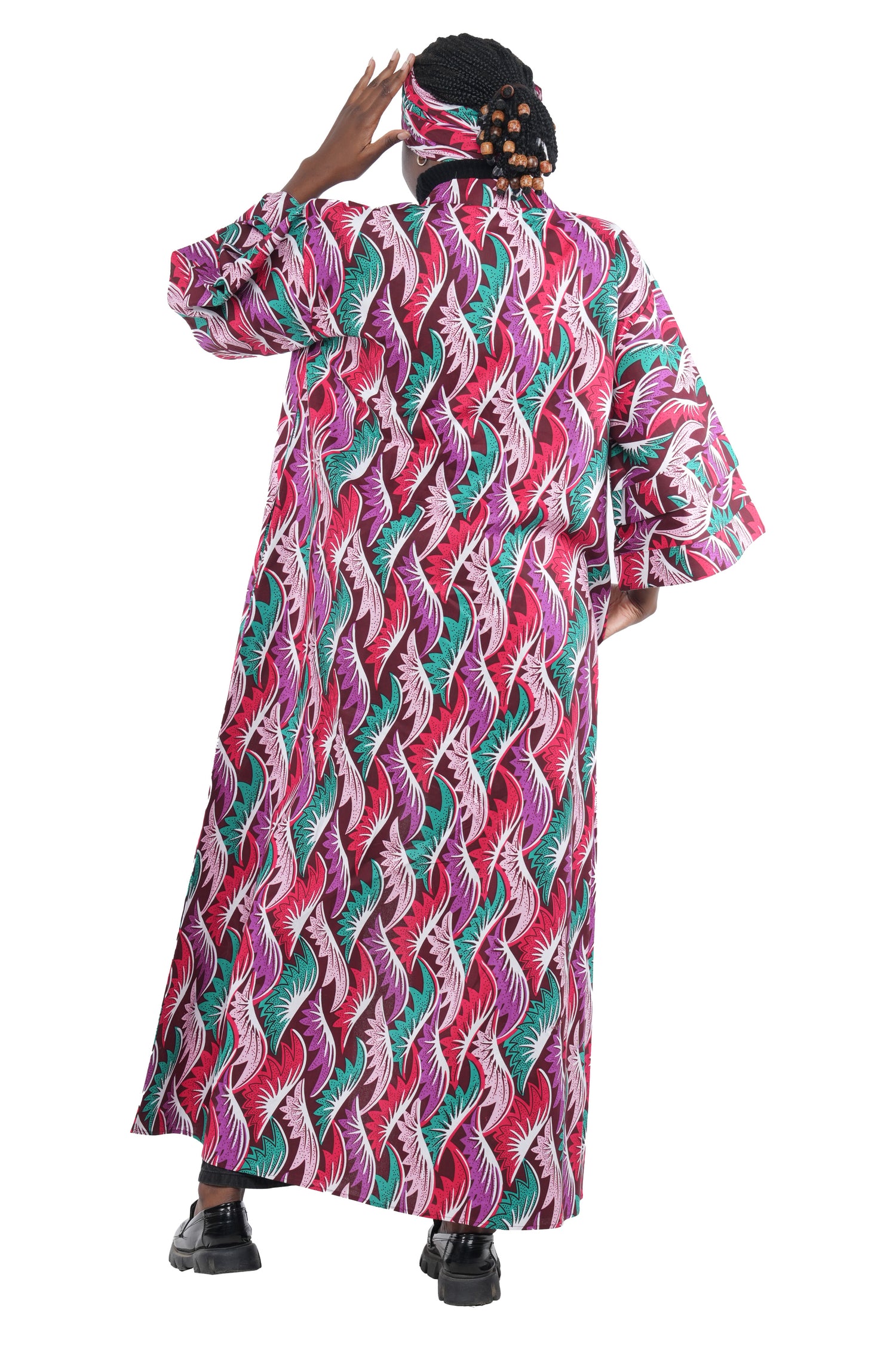 Ankara Long Duster | Robe | Kimono