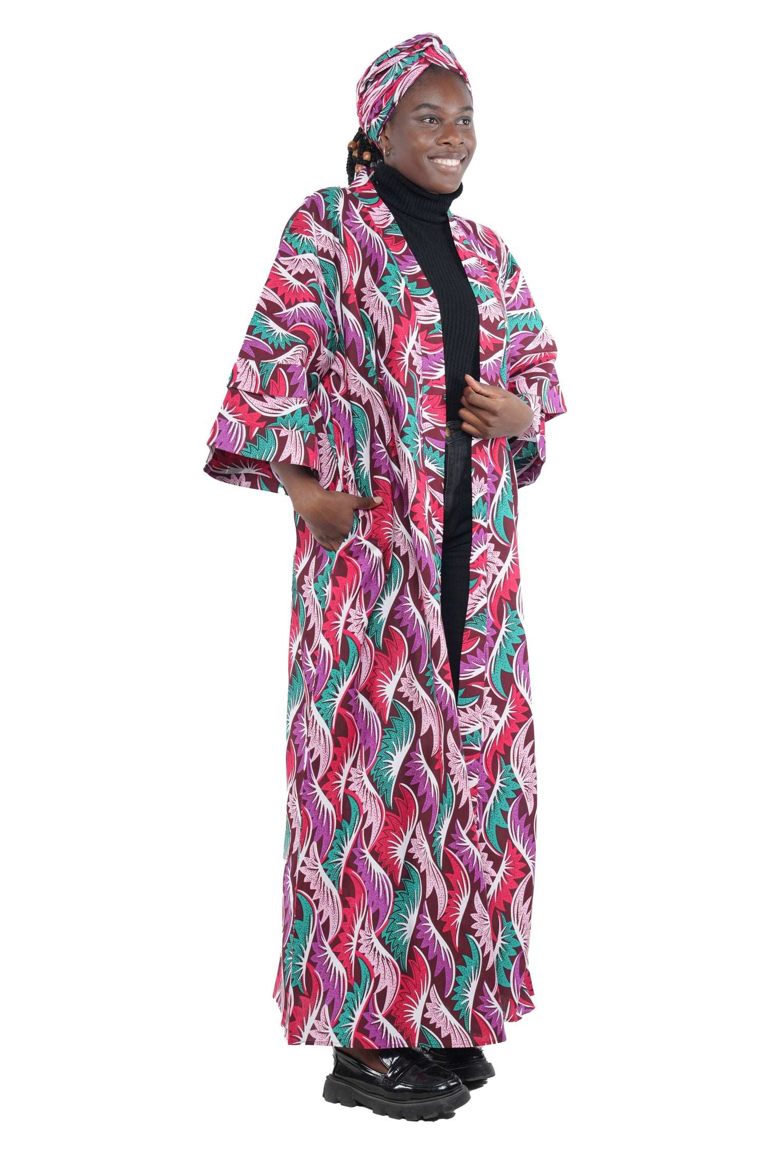 Ankara Long Duster | Robe | Kimono