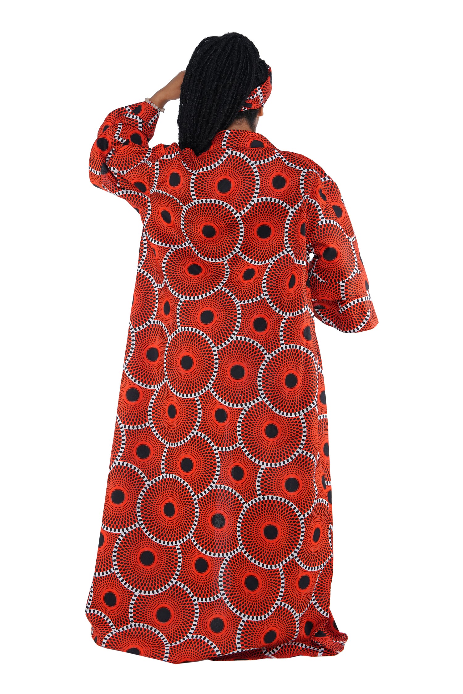 Kente Long Duster | Robe | One Size