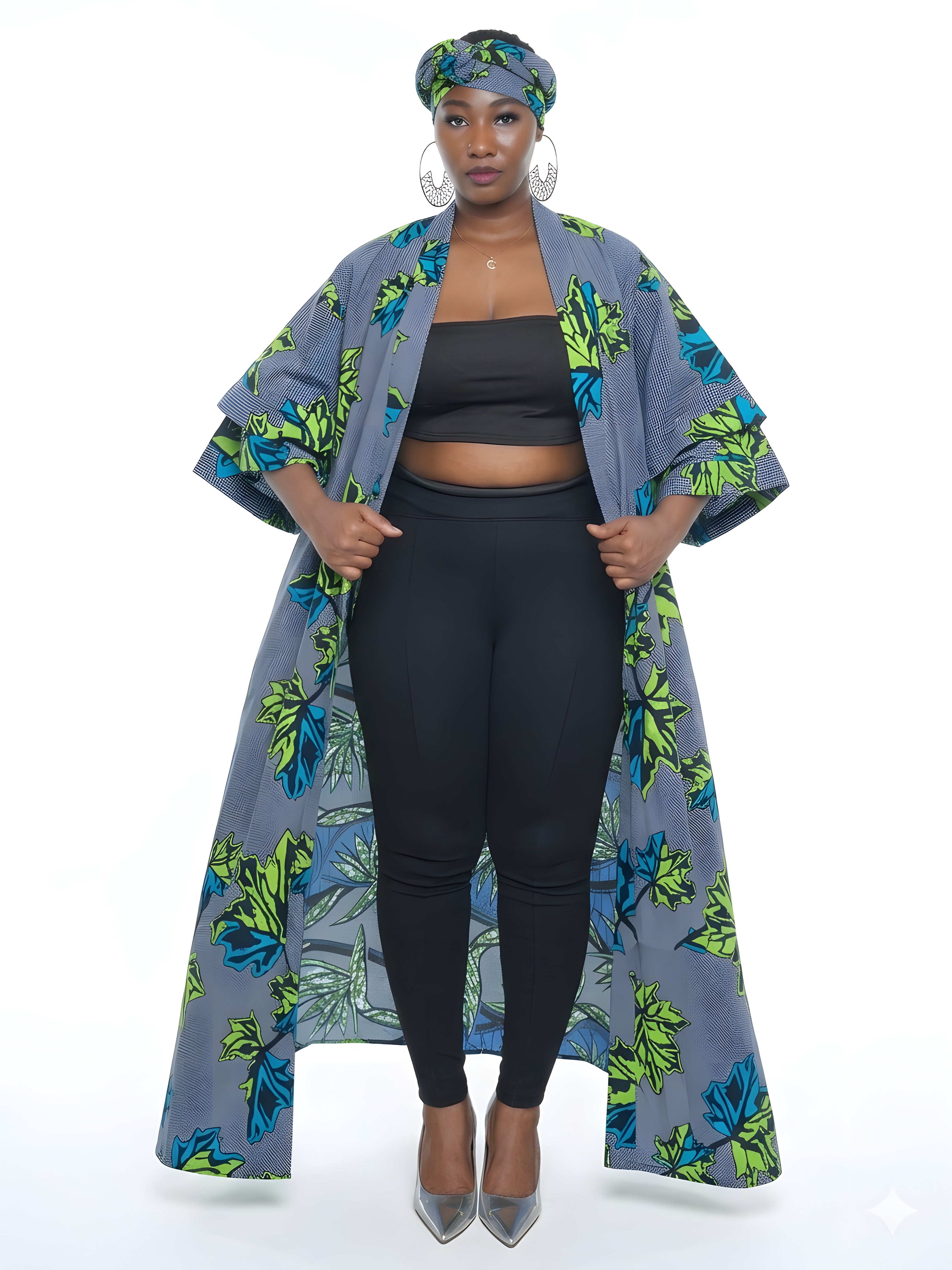 African Long Kimono | Robe | Duster | One Size