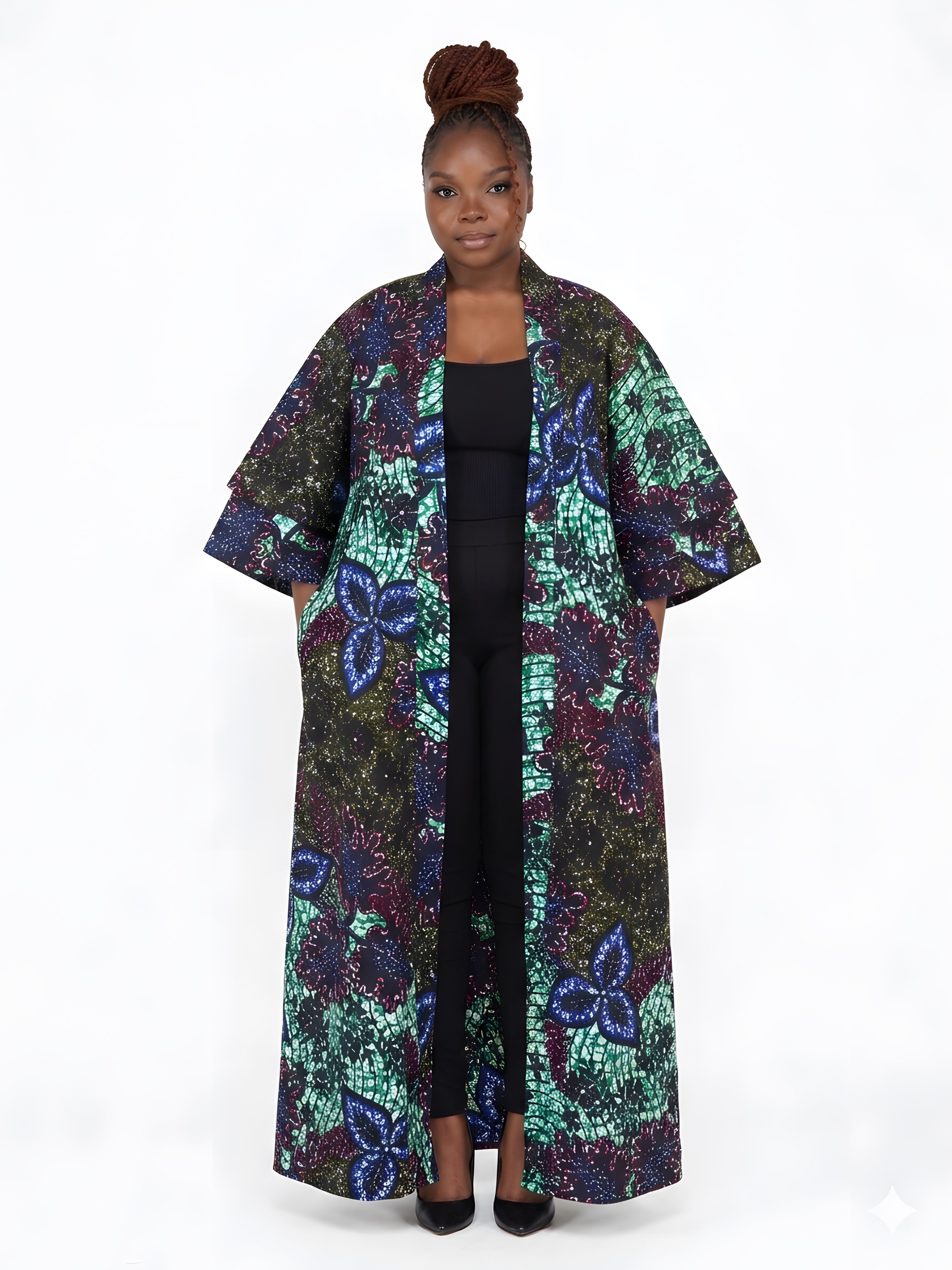 African Long Kimono | Robe | Duster | One Size