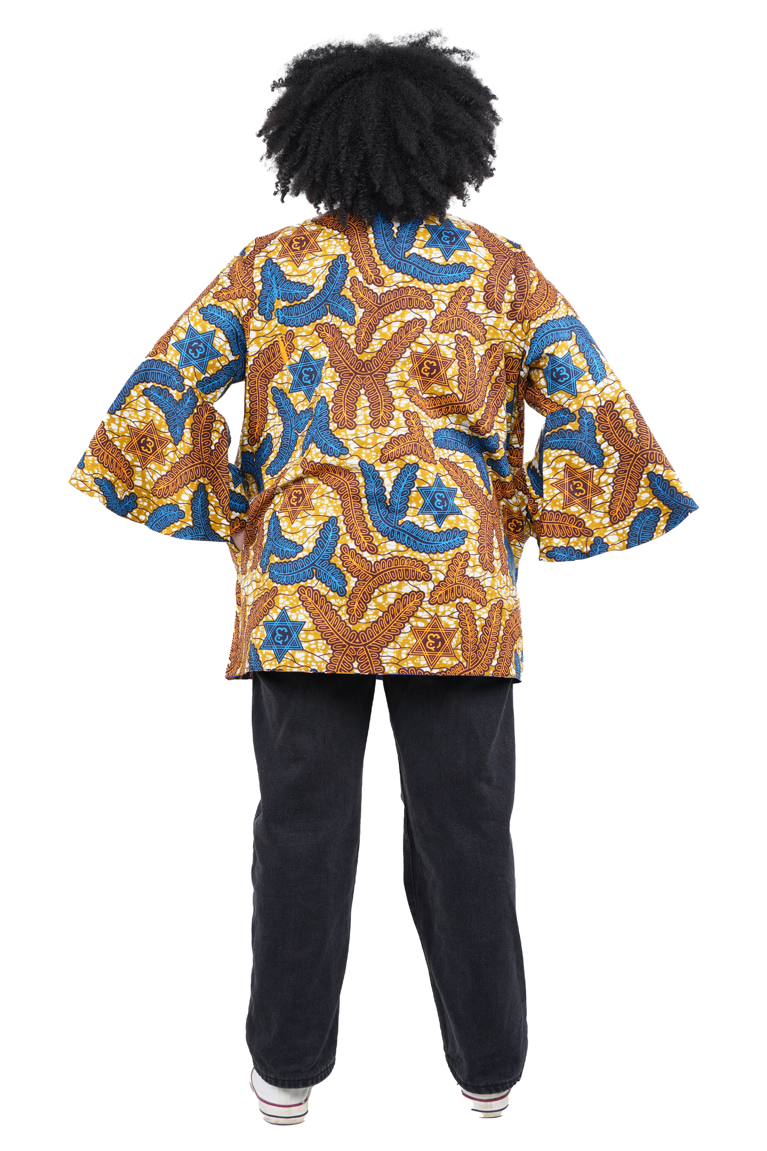 Reversible African Jacket Duster Short Coat Afrocentric Attire for Women