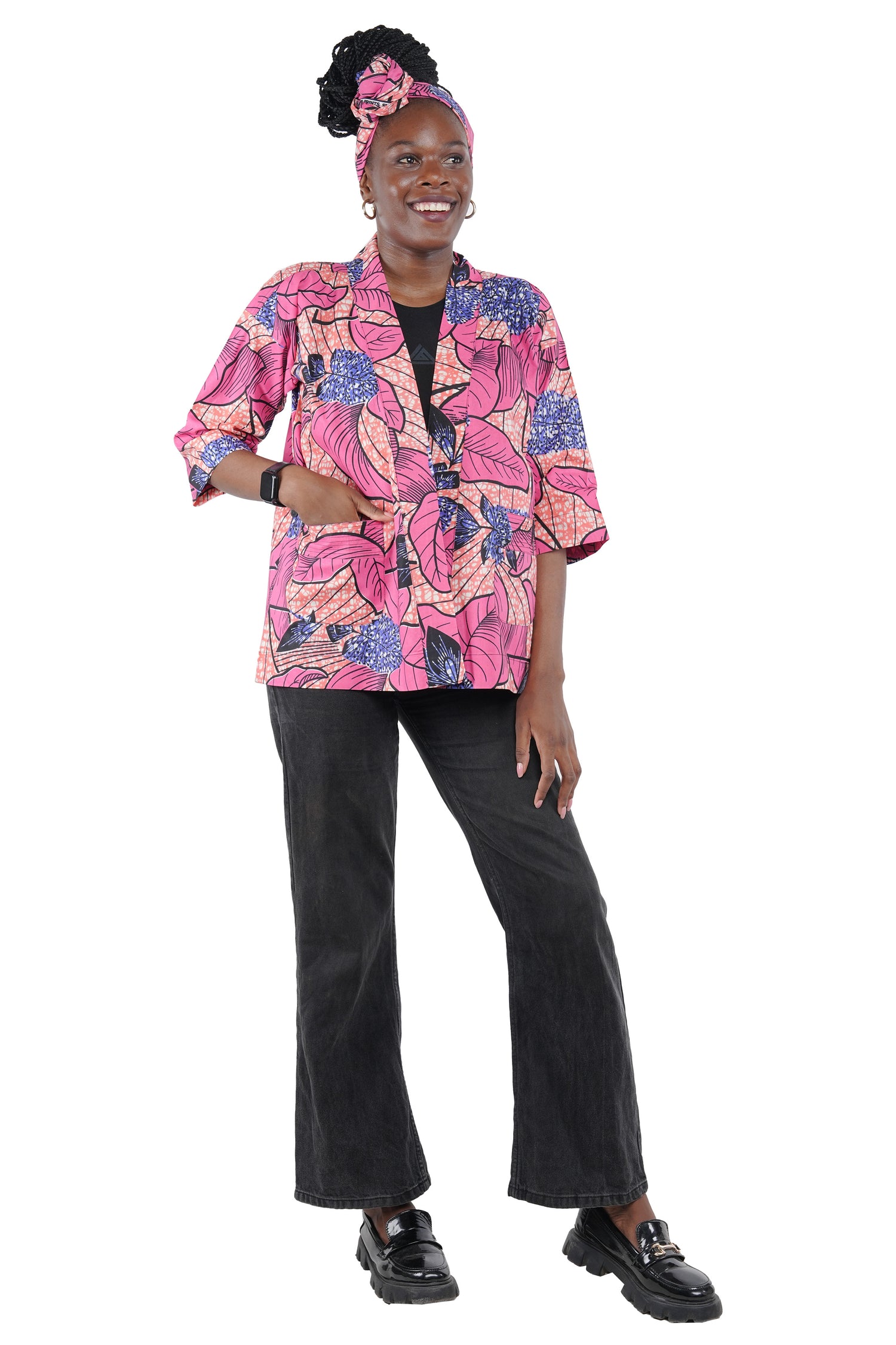 African Short Kimono