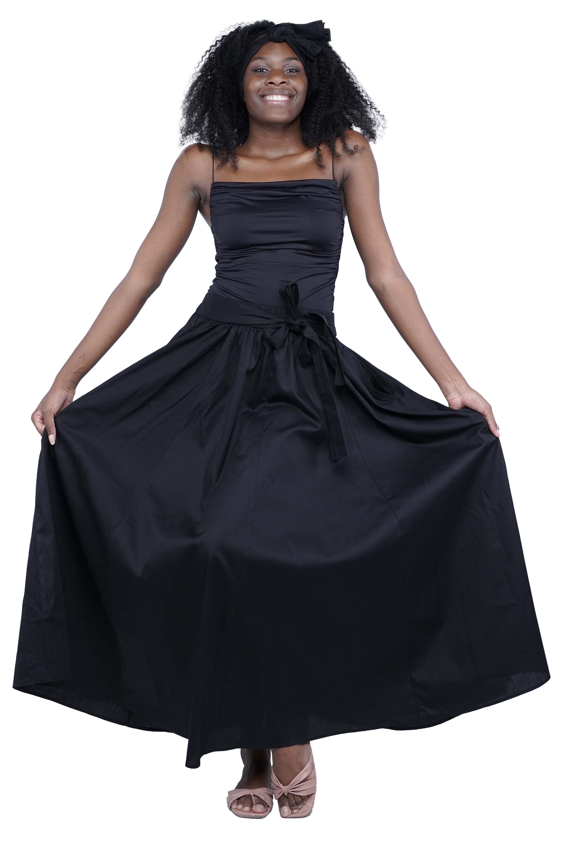 black Long maxi Skirt