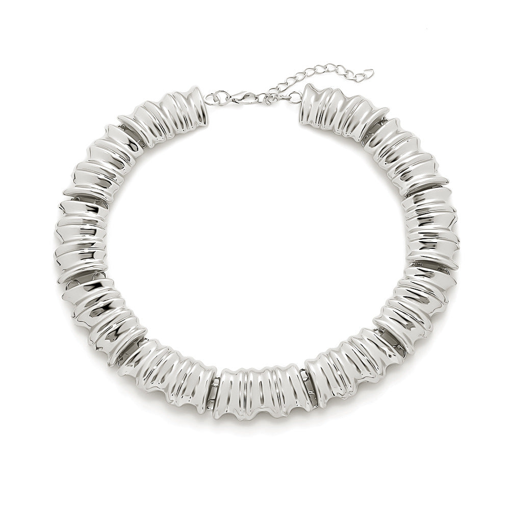 Gold/Silver Chunky Choker Necklace