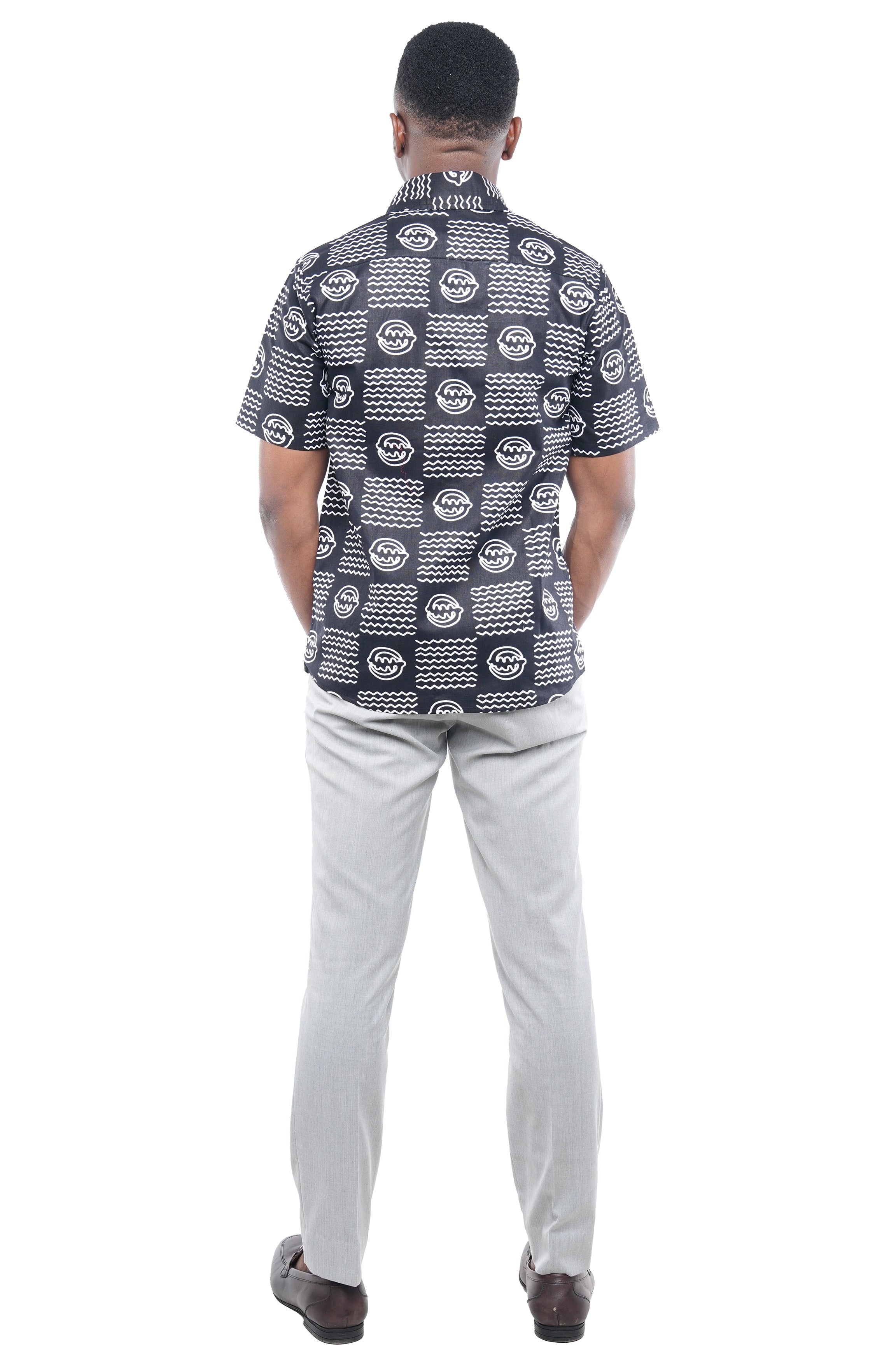 African Print Half Sleeves Shirt for Men