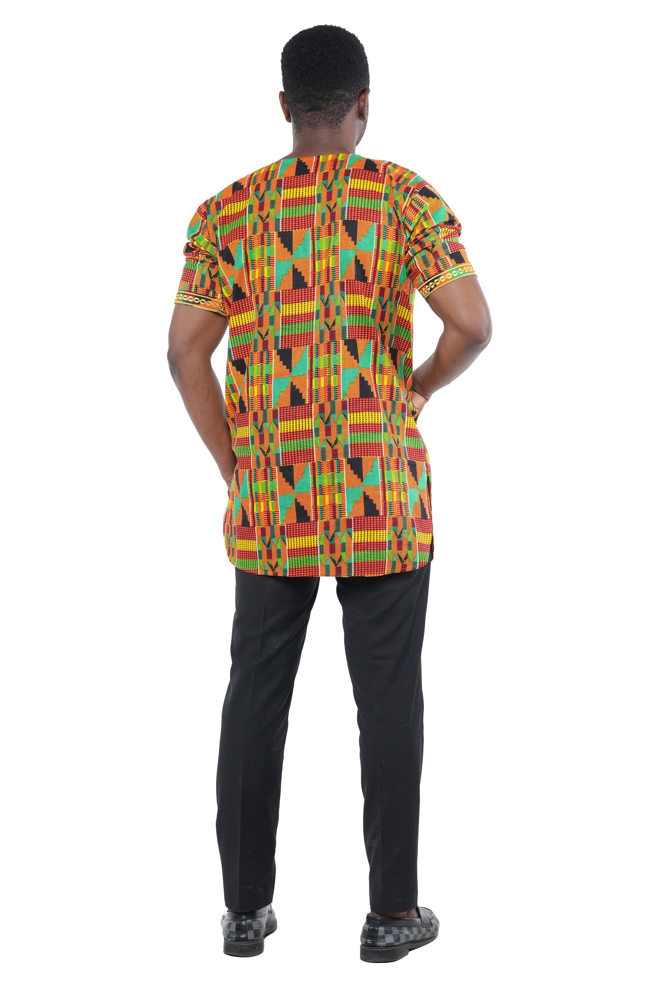 Handcrafted African embroidered men&