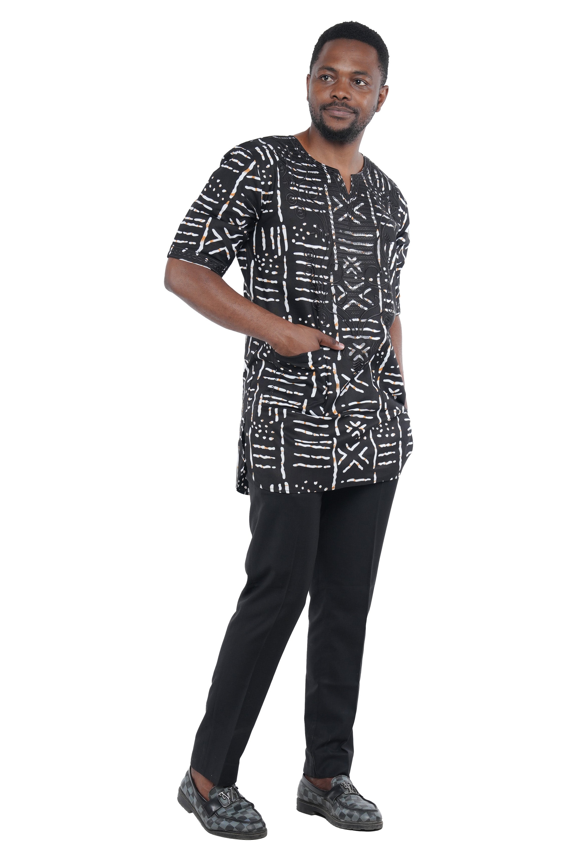 African Embroidered Dashiki Shirt