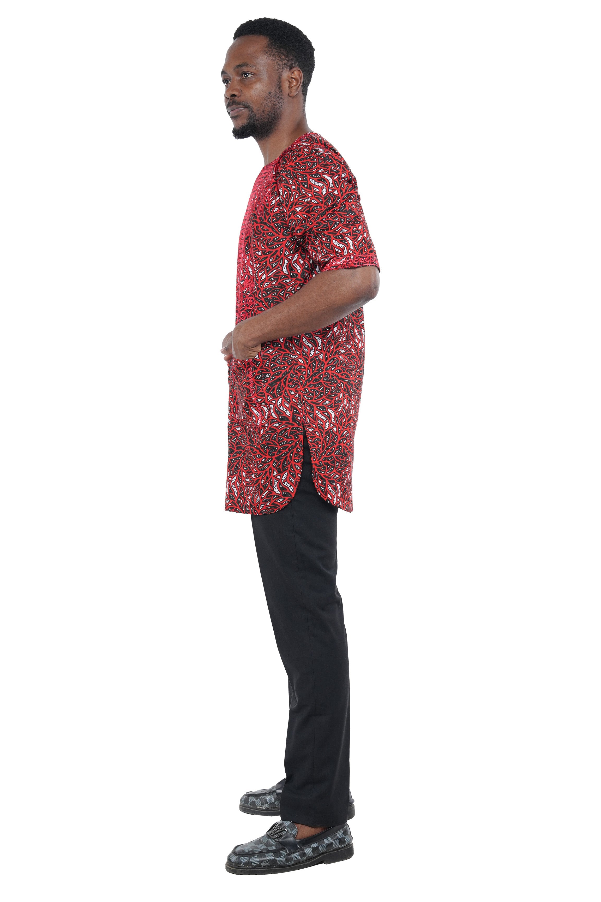 Handcrafted African embroidered men&