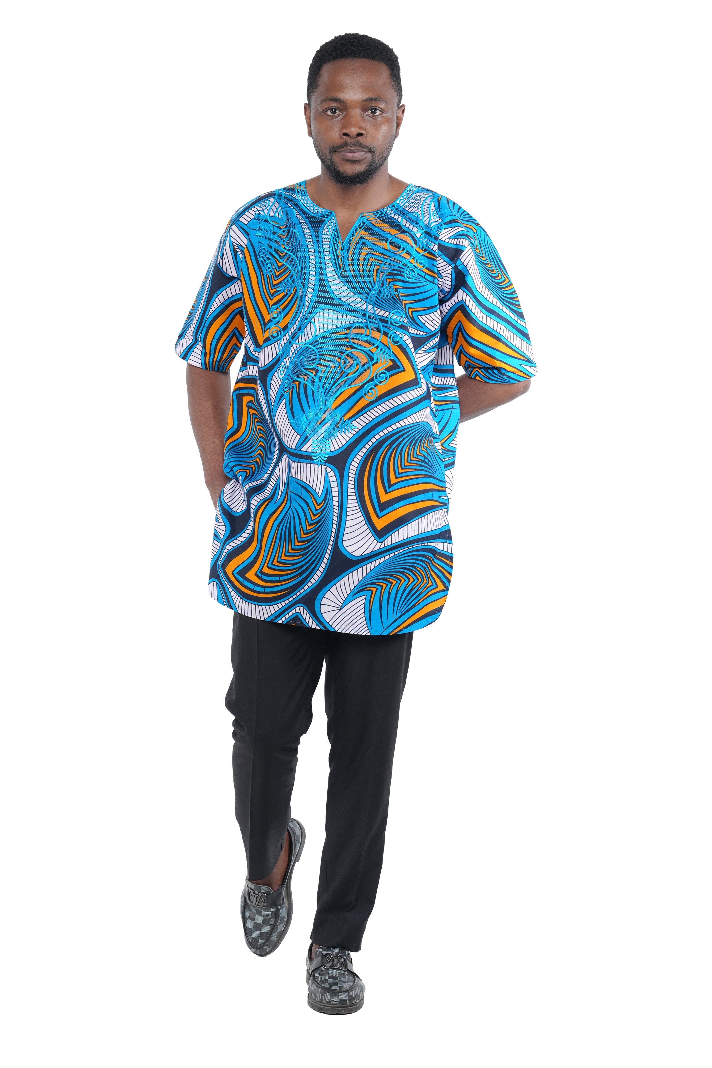 African Embroidered Dashiki Shirt
