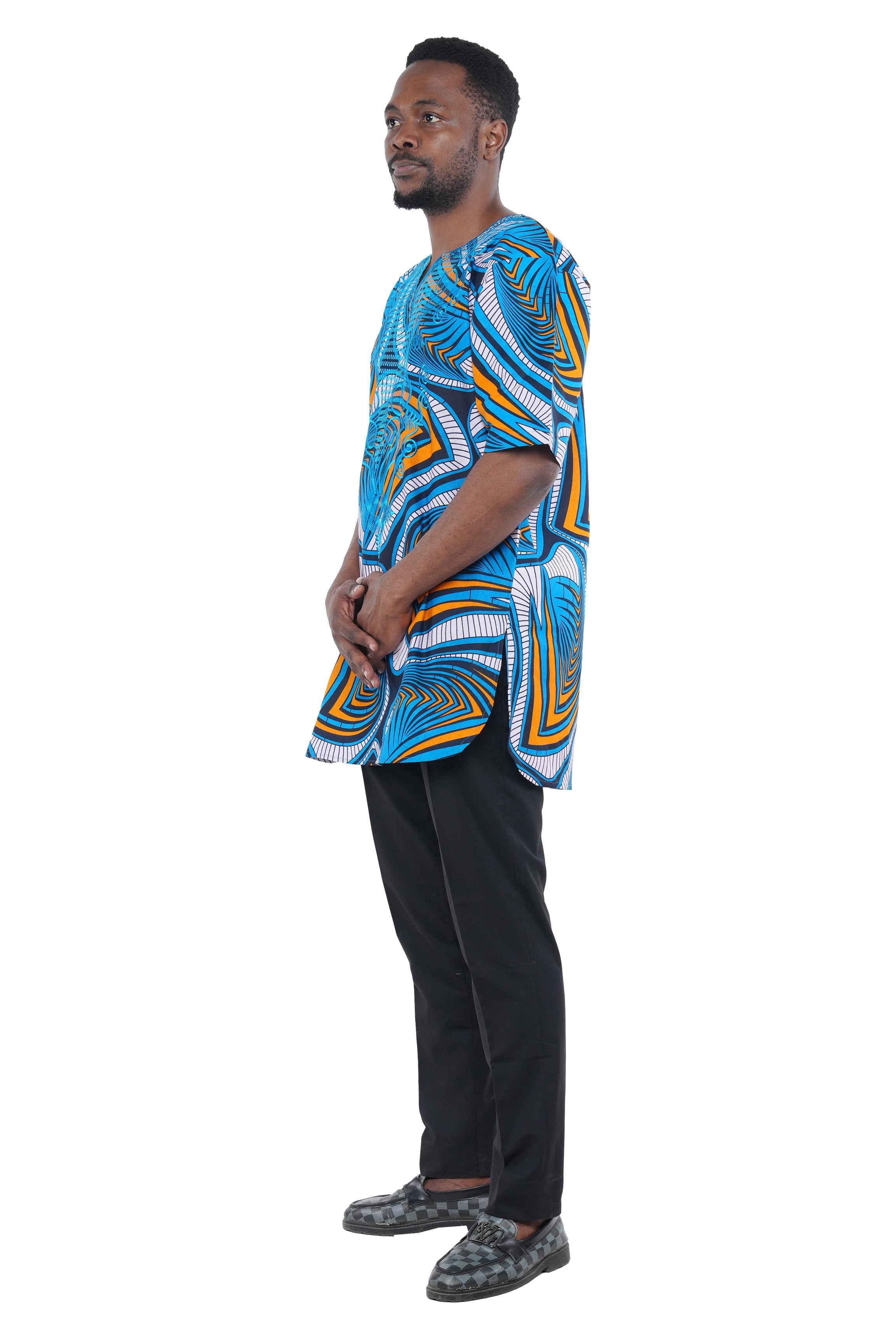 Handcrafted African embroidered men&