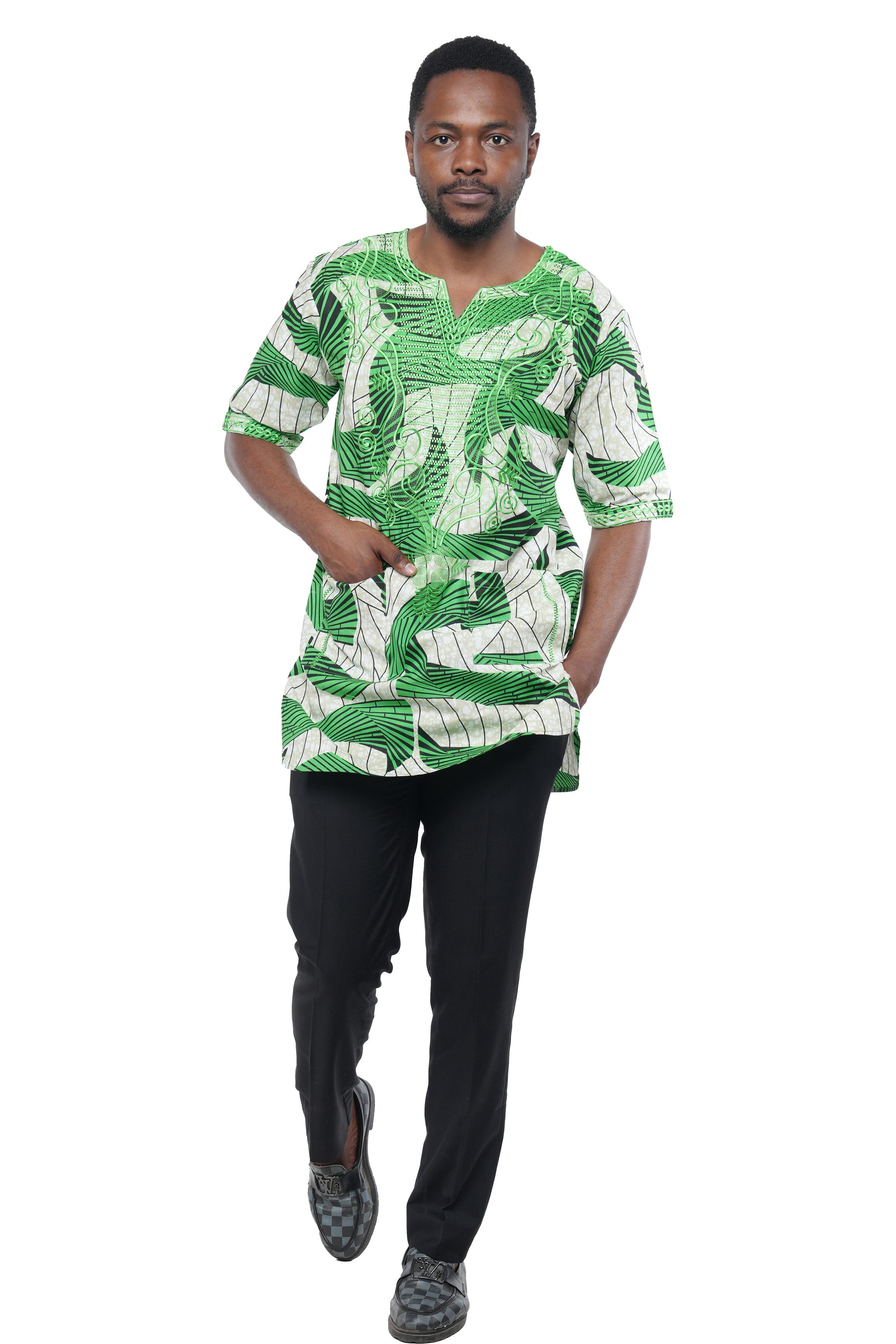 African Embroidered Dashiki Shirt