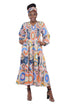 African smocked maxi tiered dress with long sleeves and headwrap
Cotton V-neck African maxi dress with pockets
Afrocentric long sleeve tiered dress one size fits most
African dresses for women
