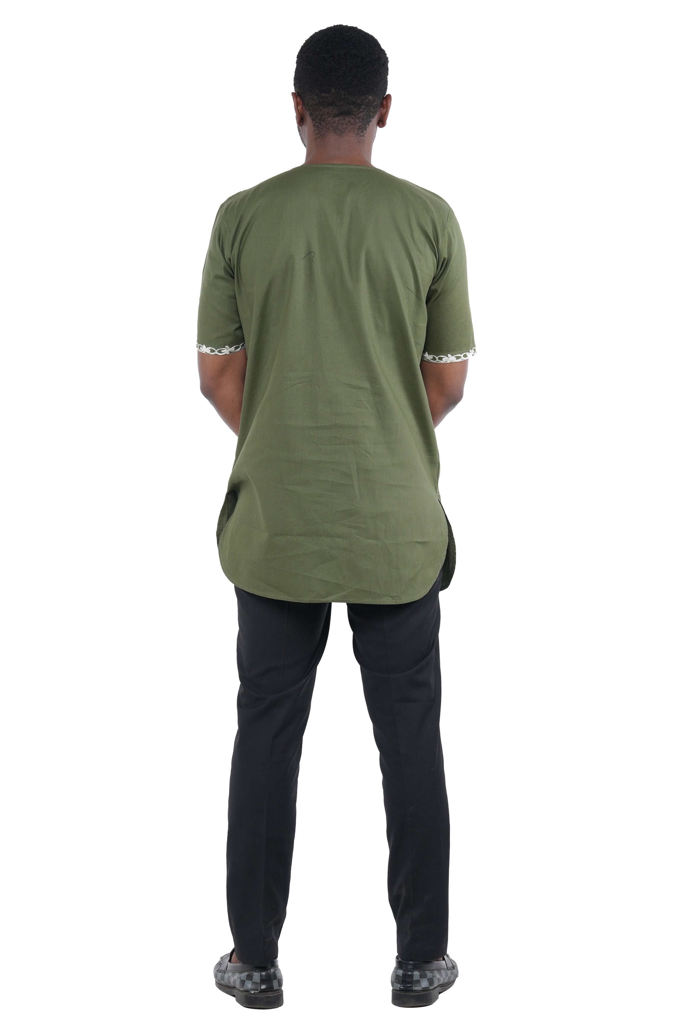 Handcrafted African embroidered men&