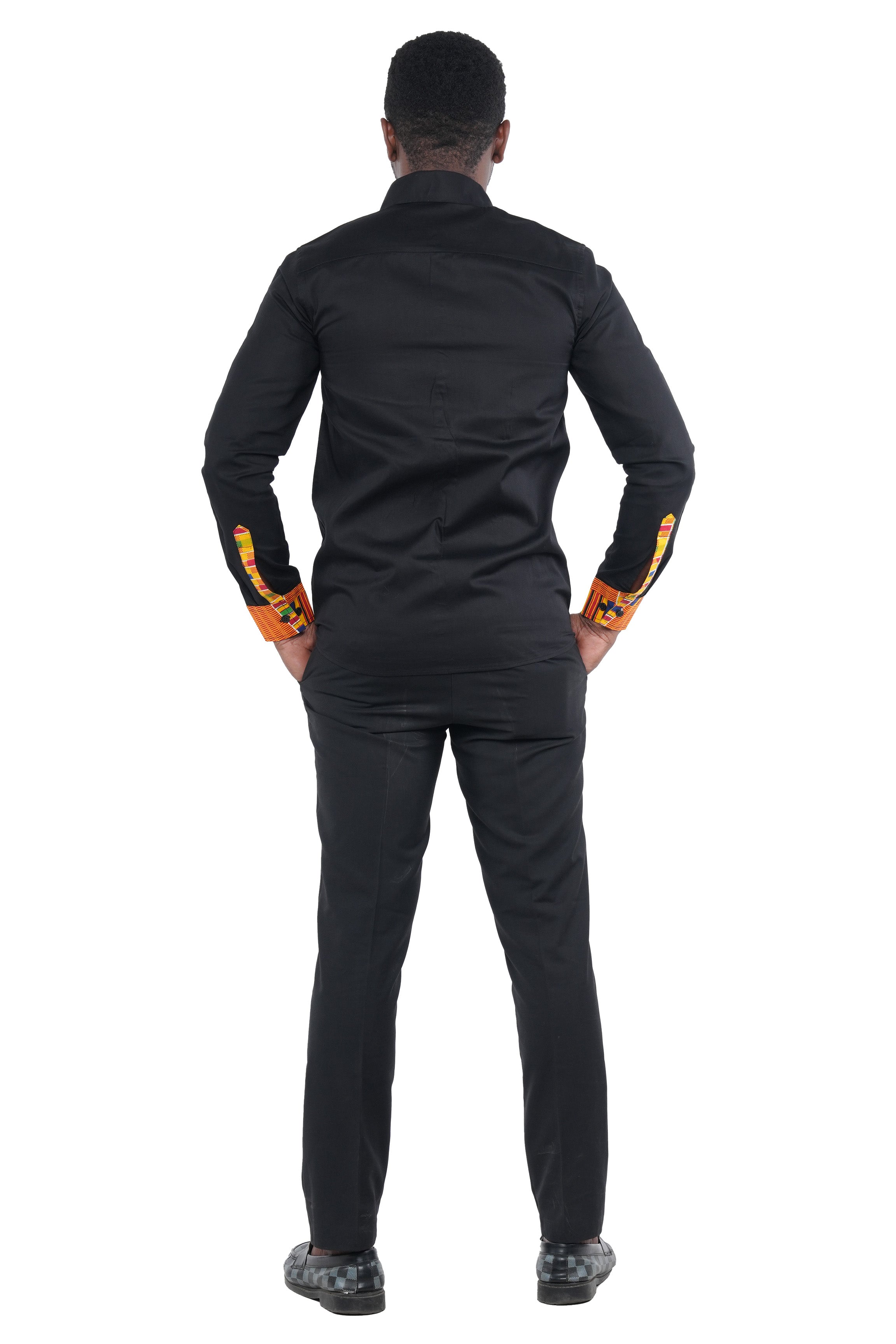 African Button Down Shirt for Men – Cotton full Sleeve Top - M–3XL