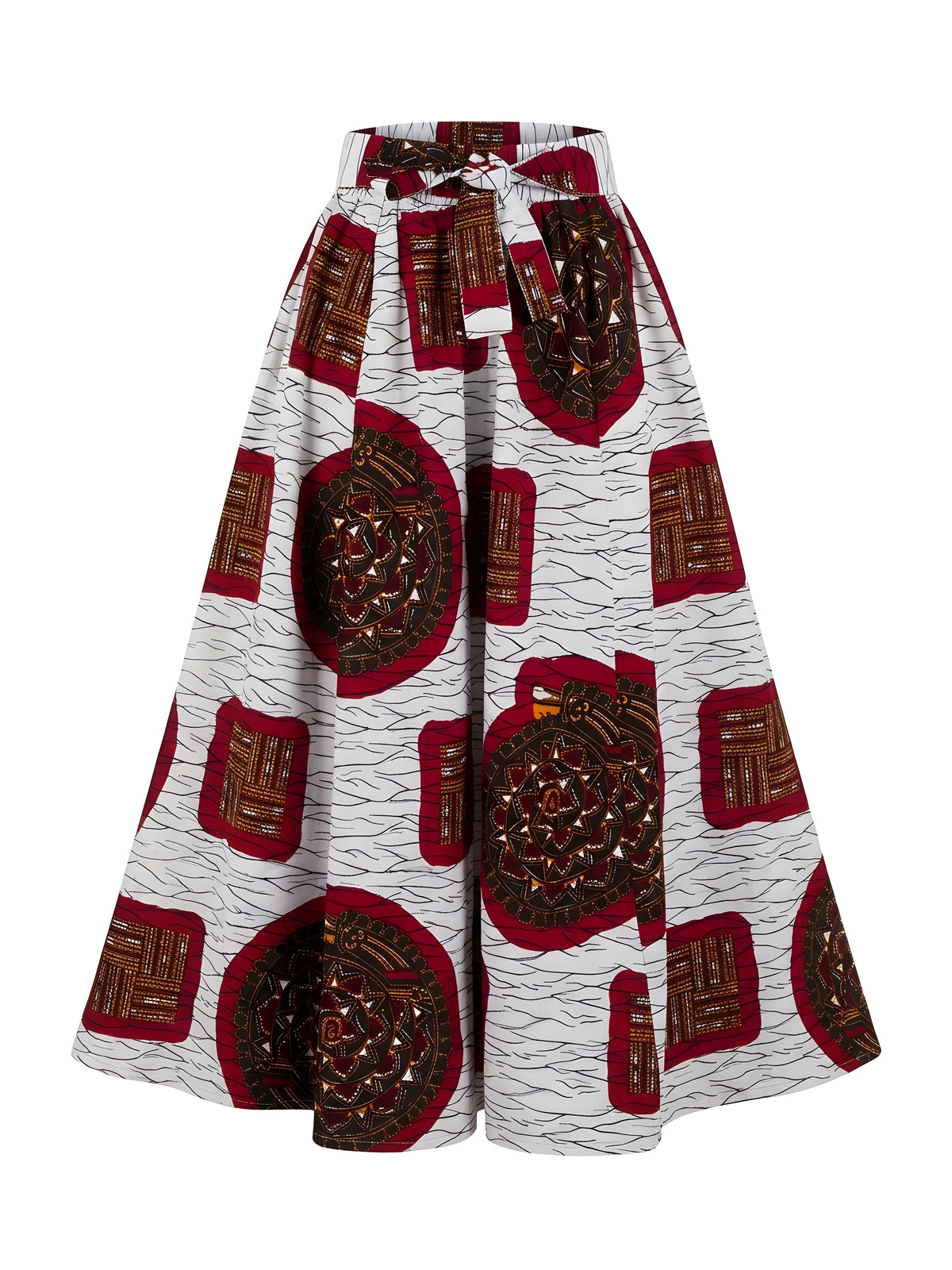 African Print Maxi Skirt for Women | Matching Headwrap | One Size