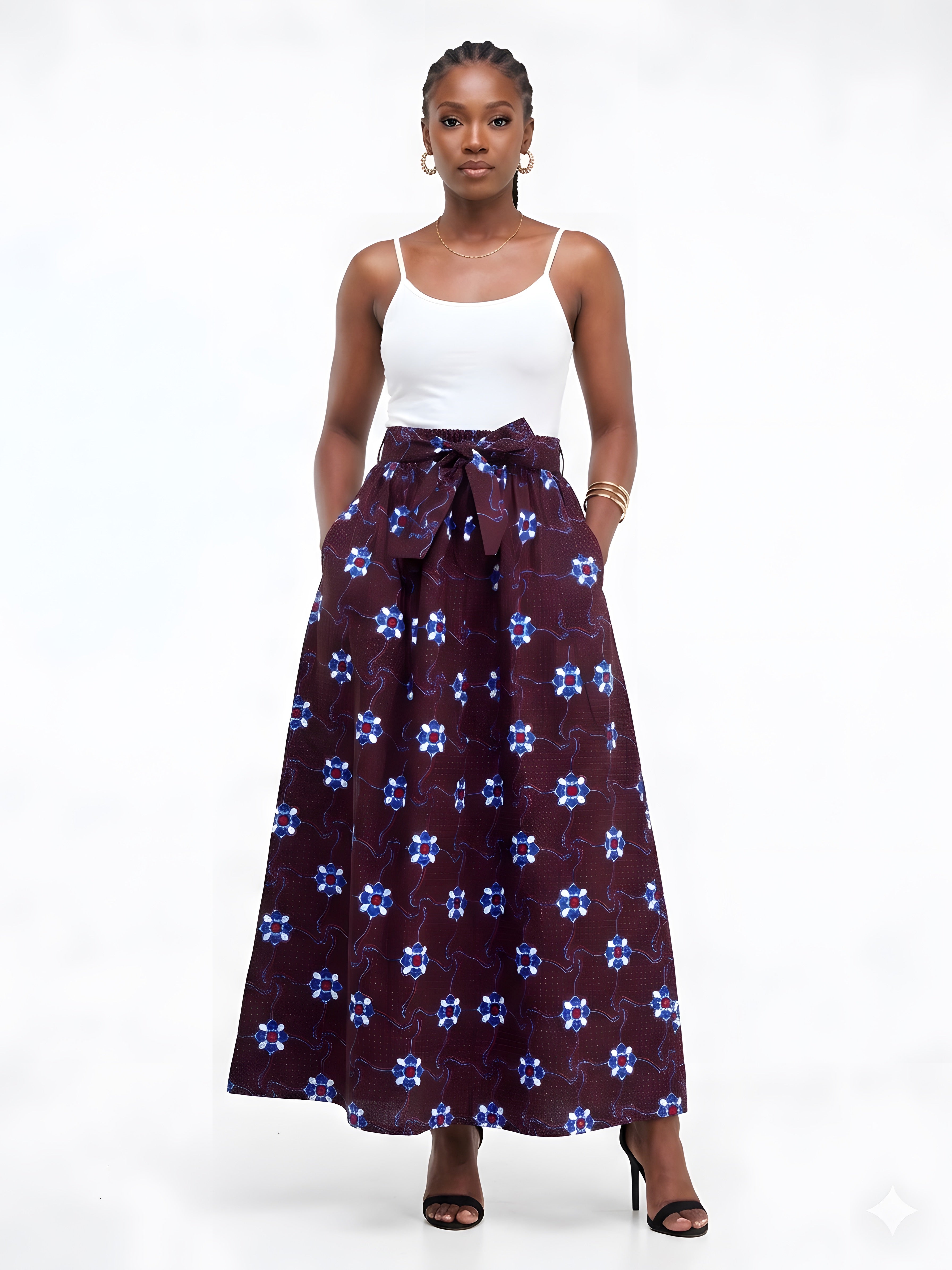 African Long Maxi Skirt | One Size