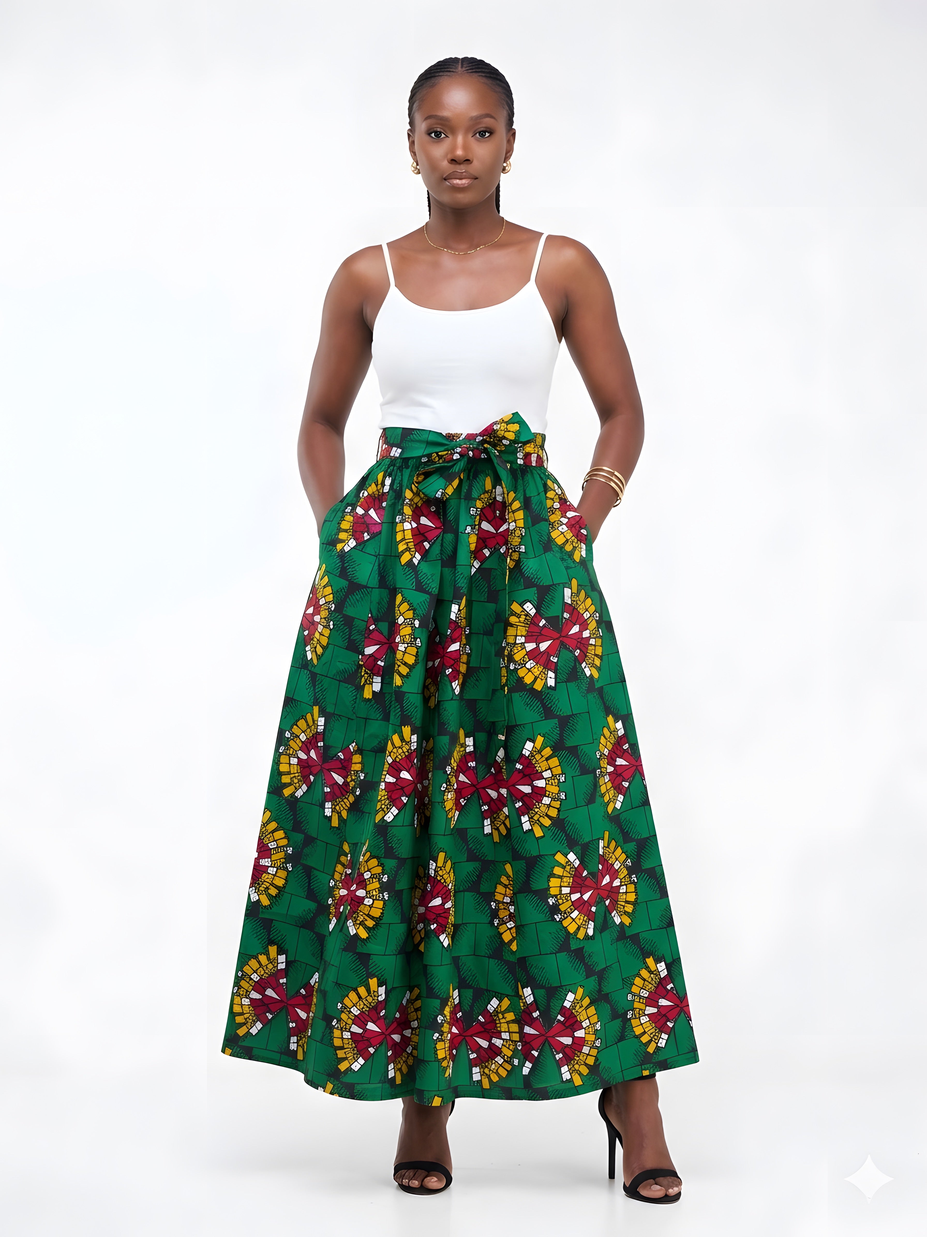 African Long Maxi Skirt | One Size