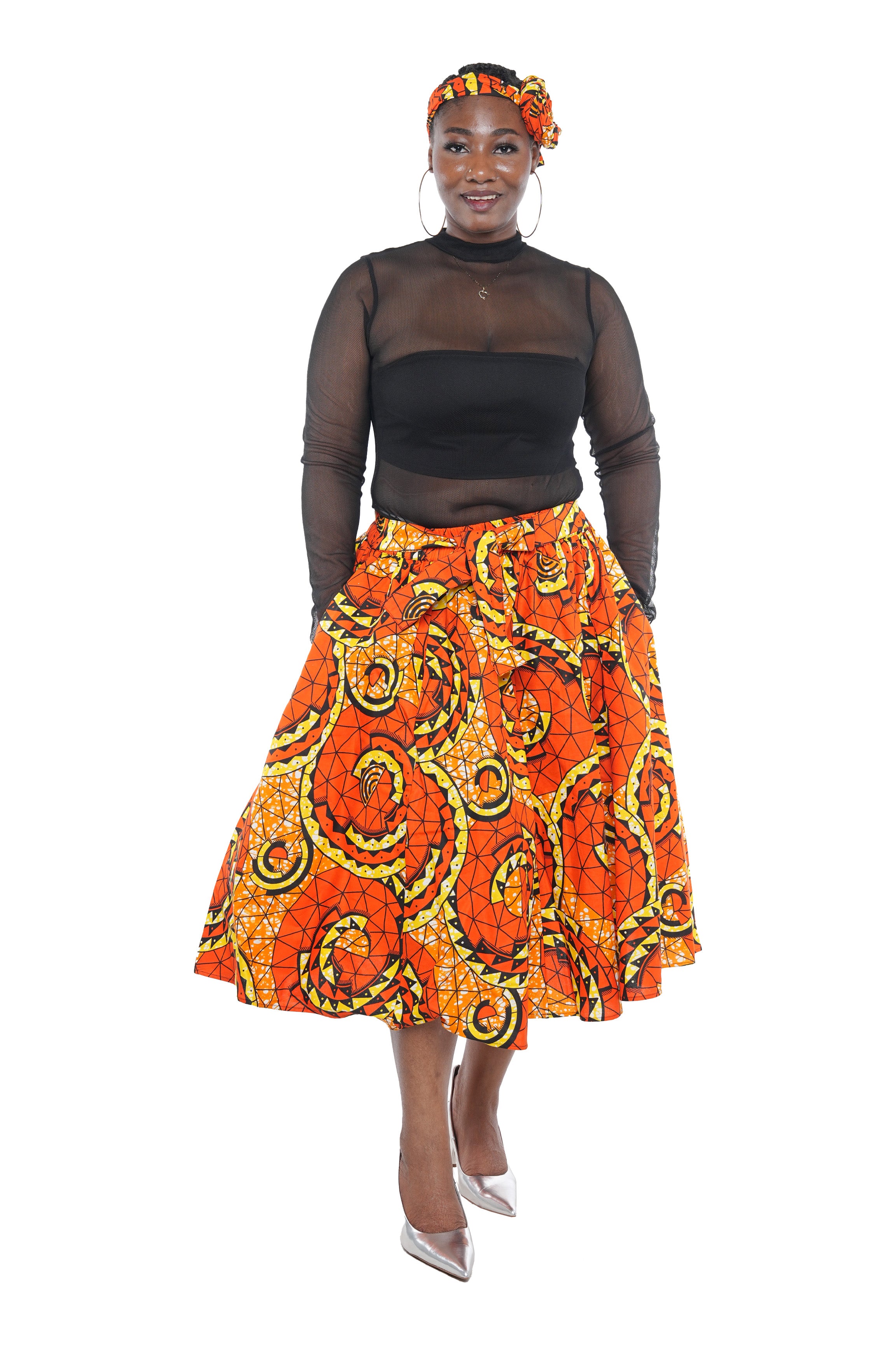 African Midi Skirt