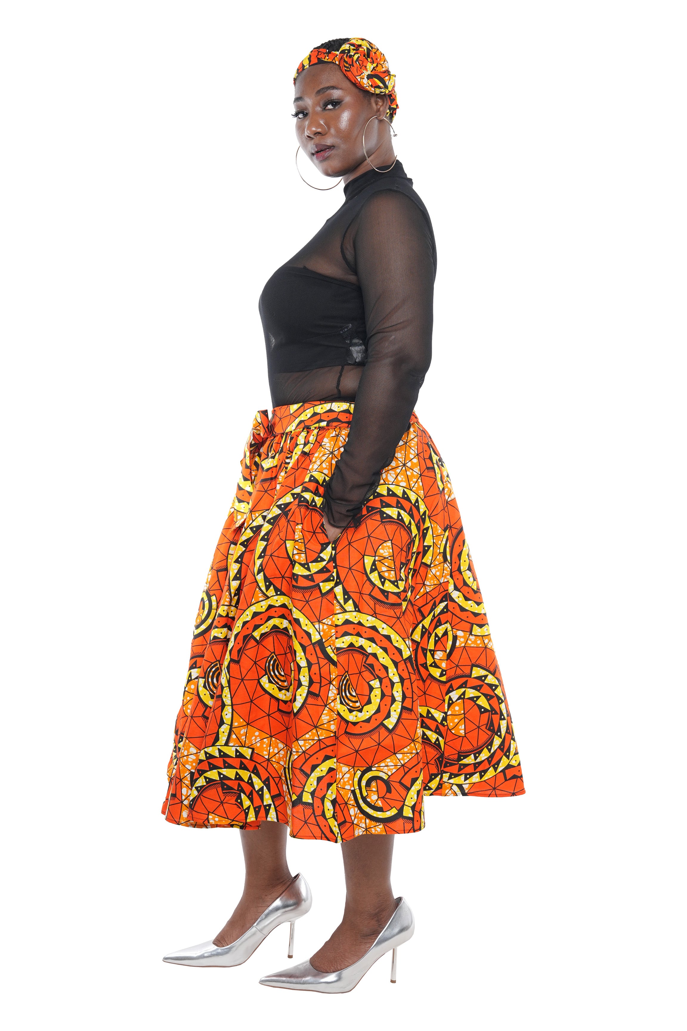African Midi Skirt