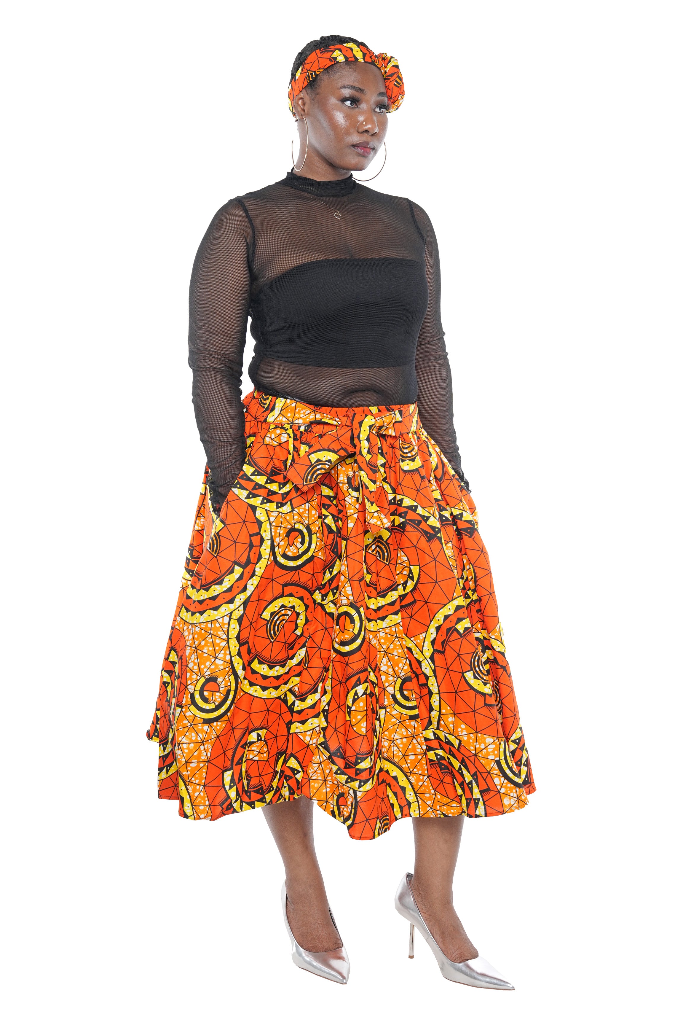 African Midi Skirt