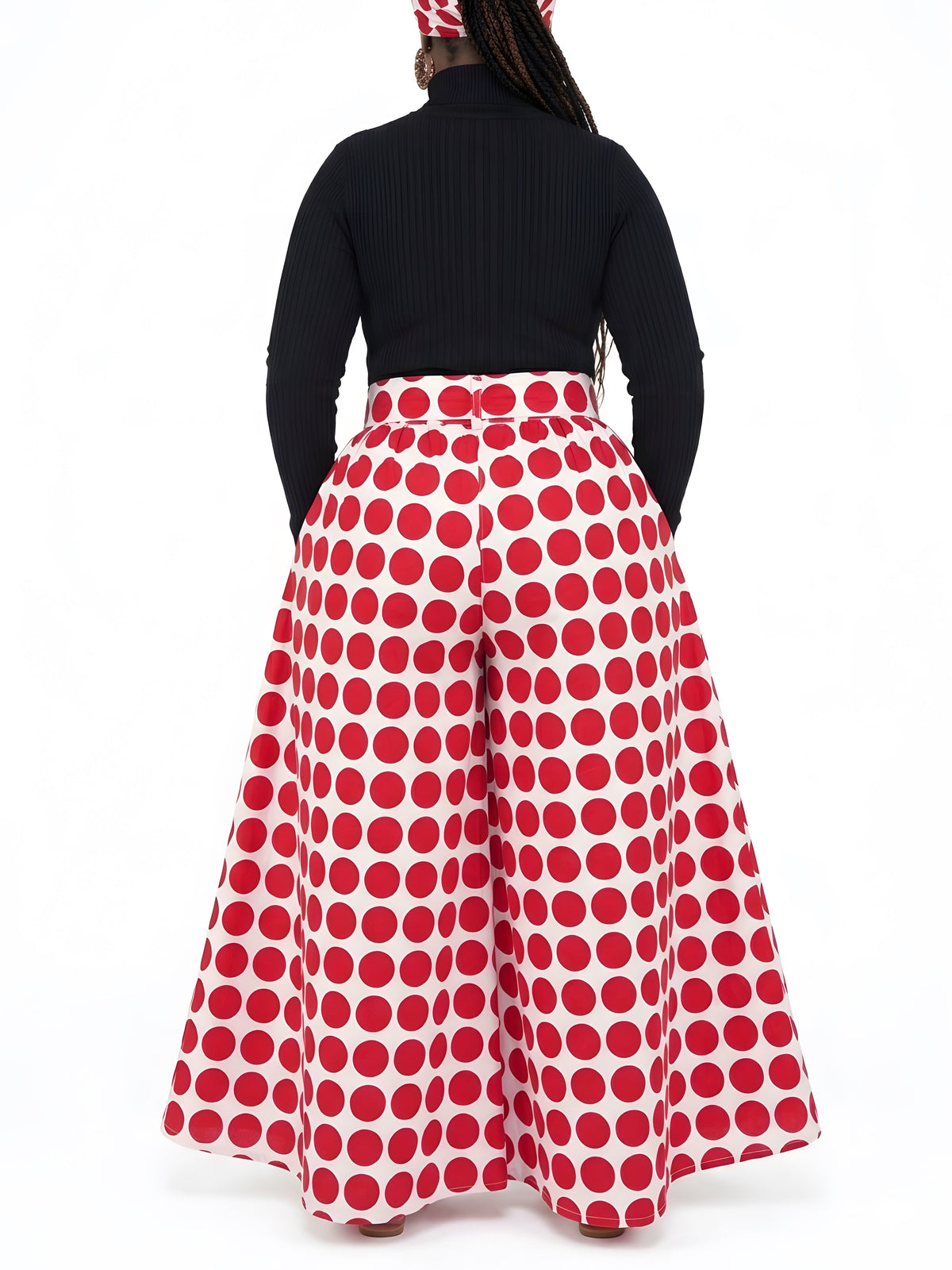 Polka Dots Wide Palazzo Pants for Women | One Size