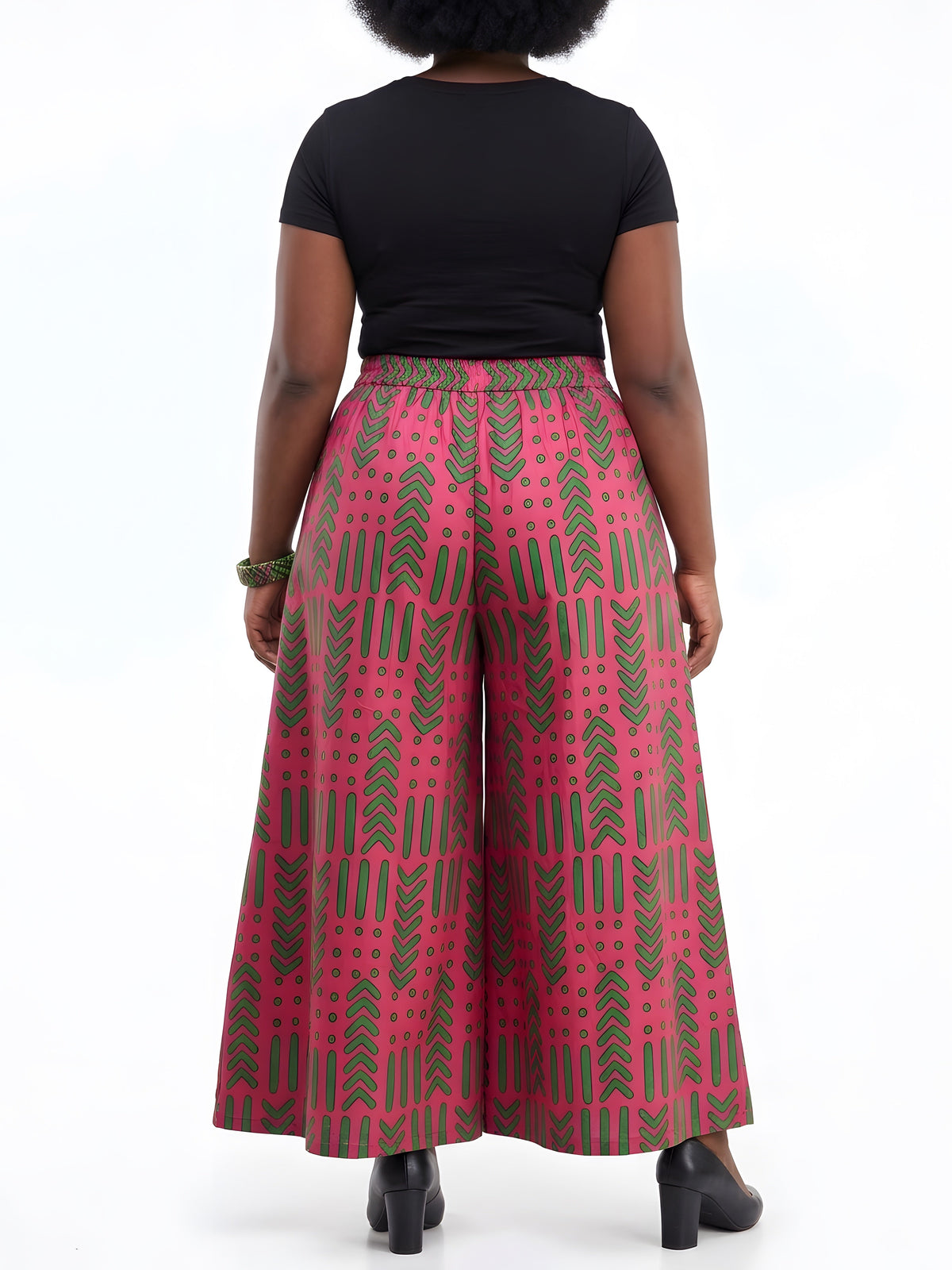 African Wide Palazzo Pants for Women | One Size