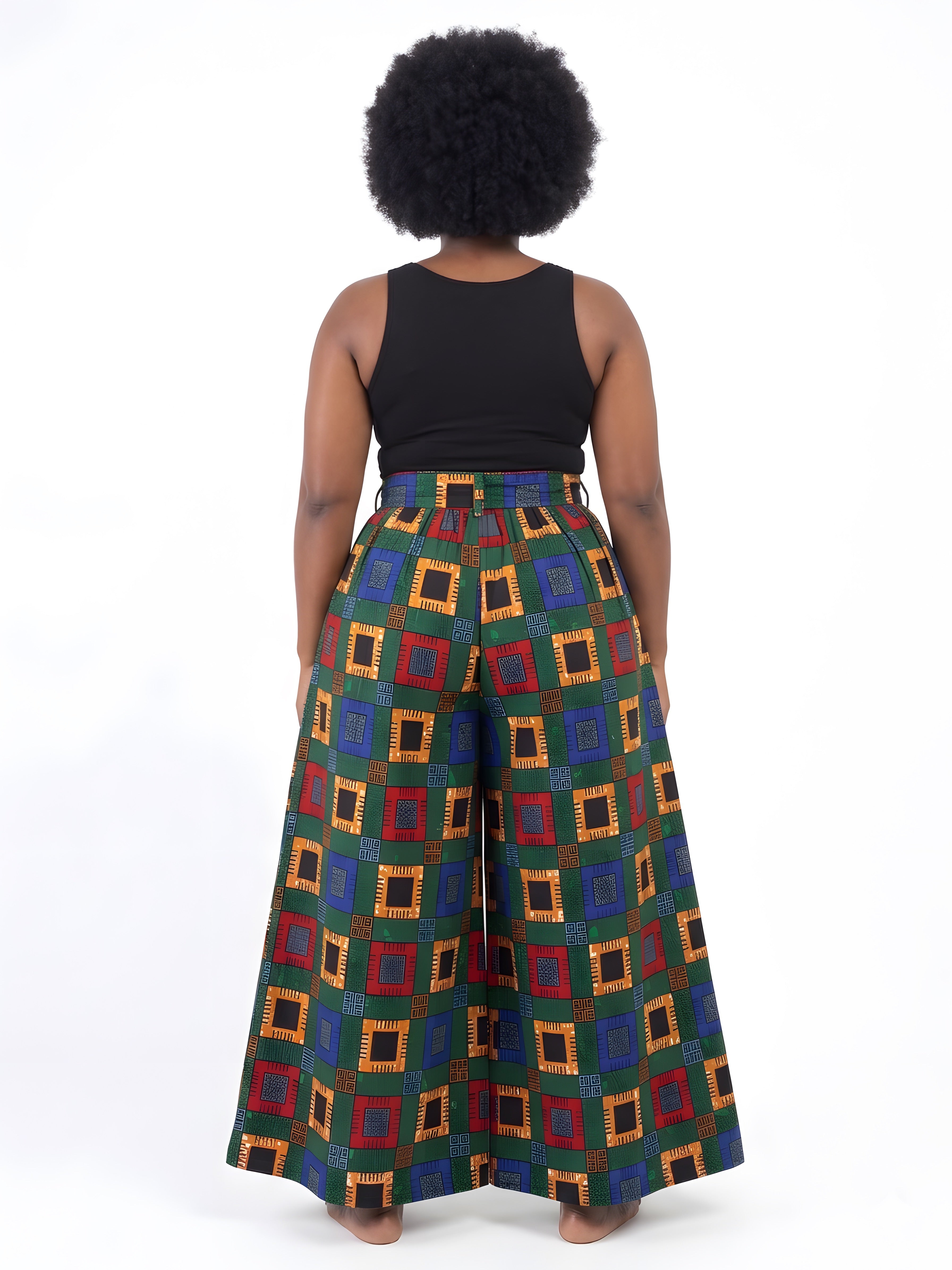 Ankara Wide Palazzo Pants | One Size