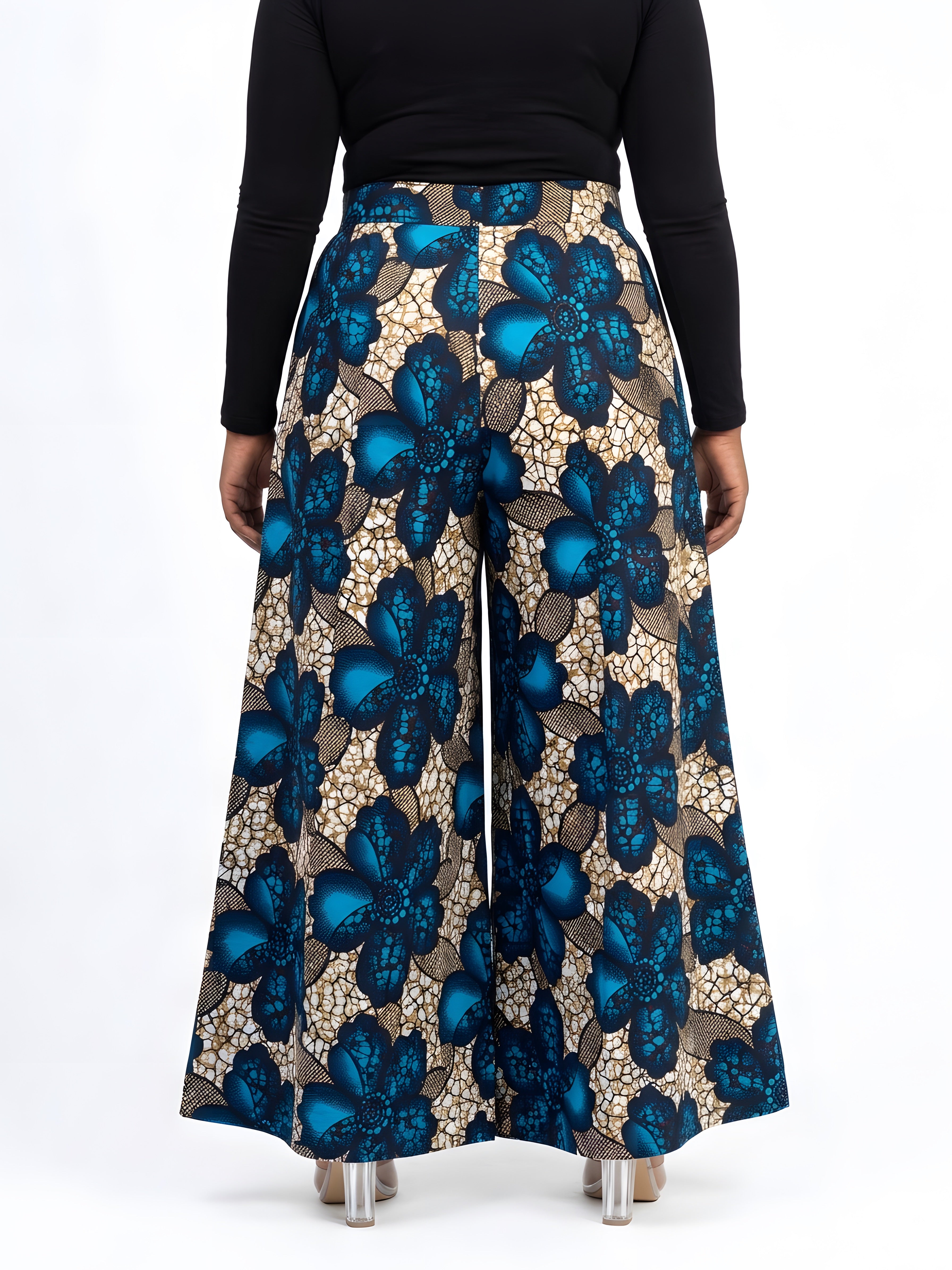 Ankara Wide Palazzo Pants | One Size