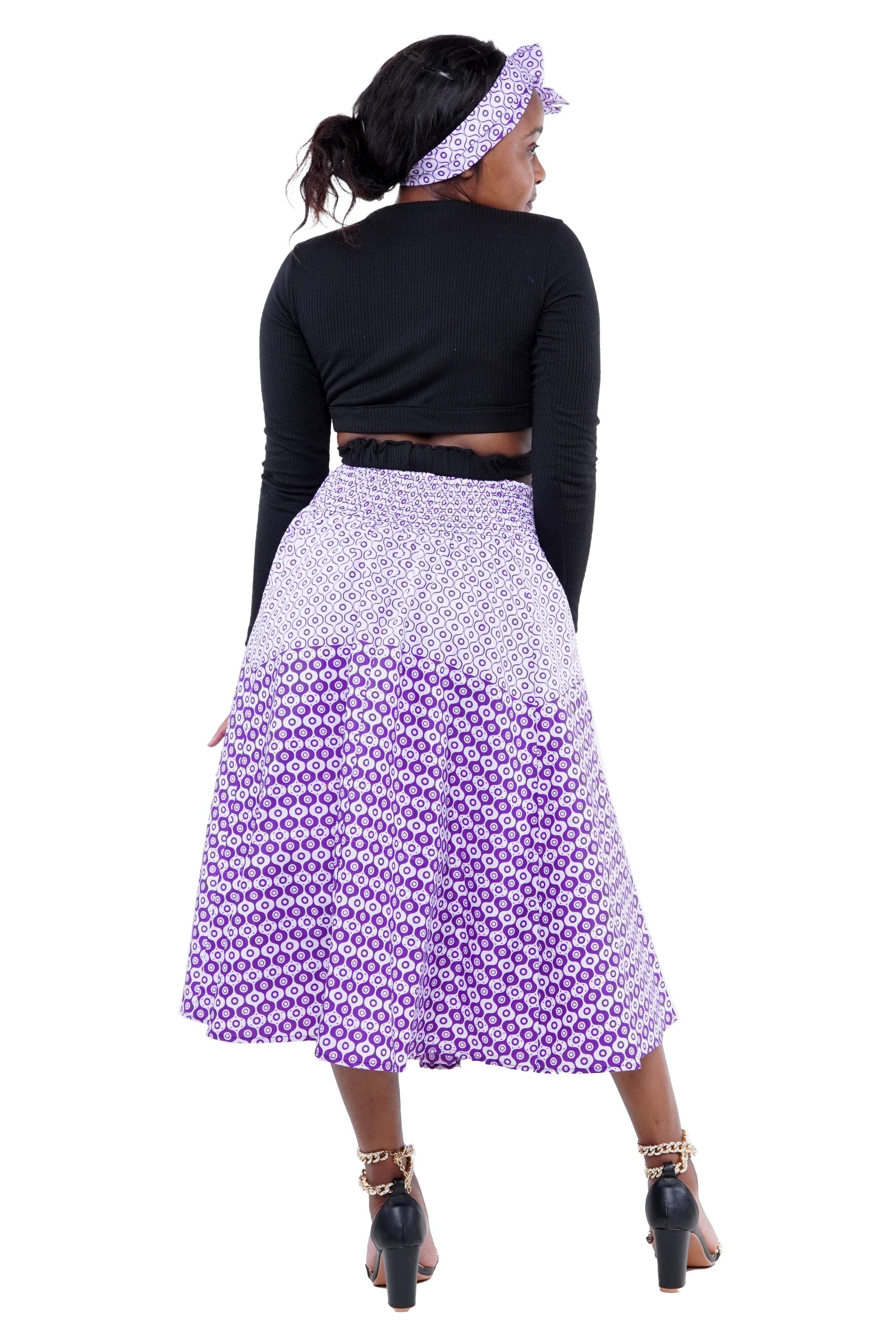 African Midi/Calf Length Skirt
