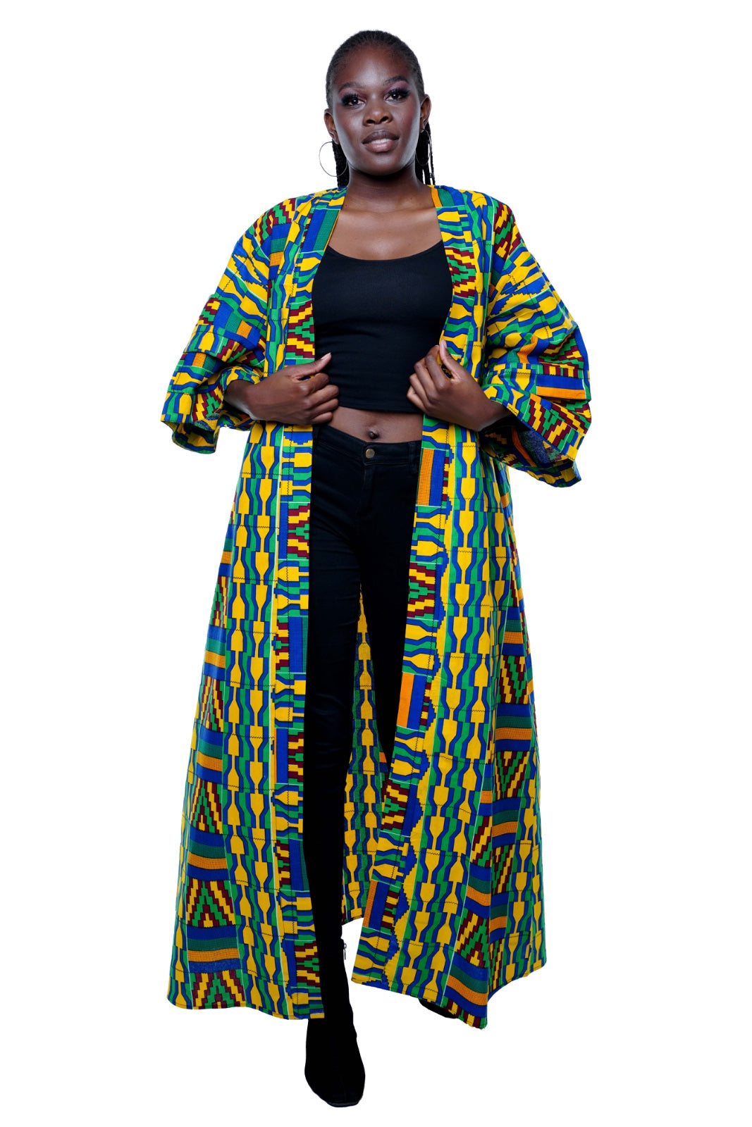 African Long Kimono | Robe | Duster | One Size