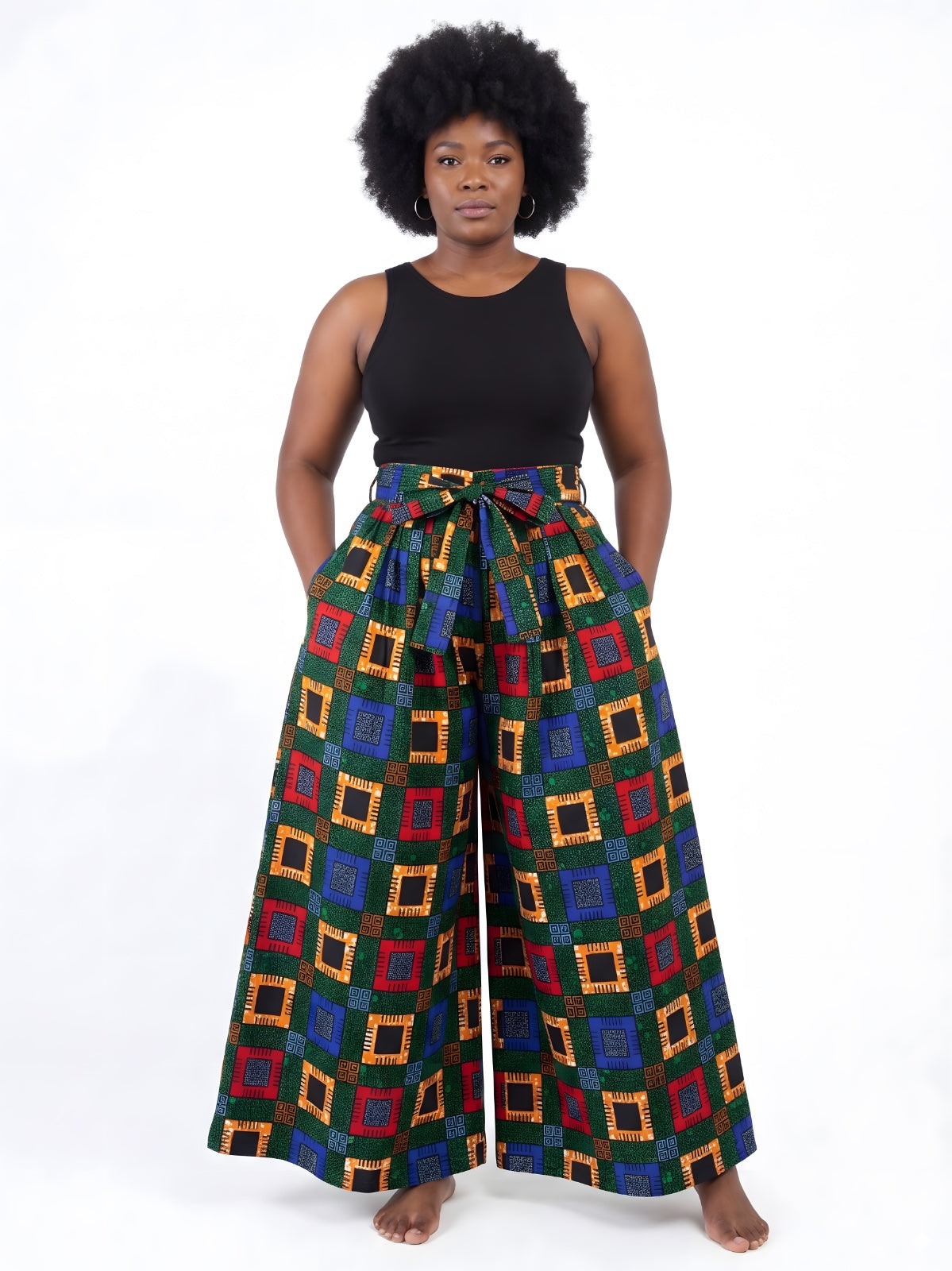 Ankara Wide Palazzo Pants | One Size