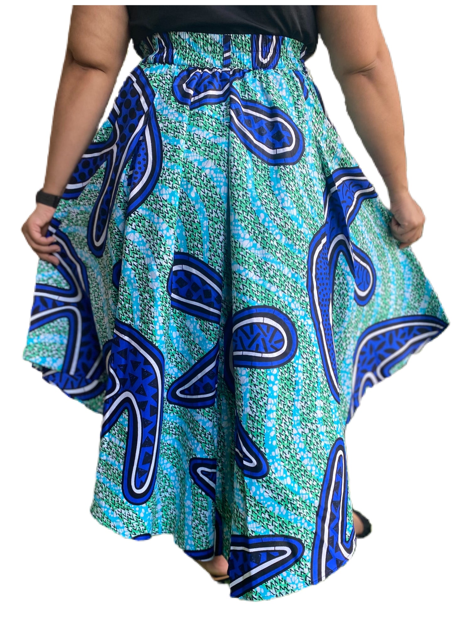 High Low Pleated Skirt