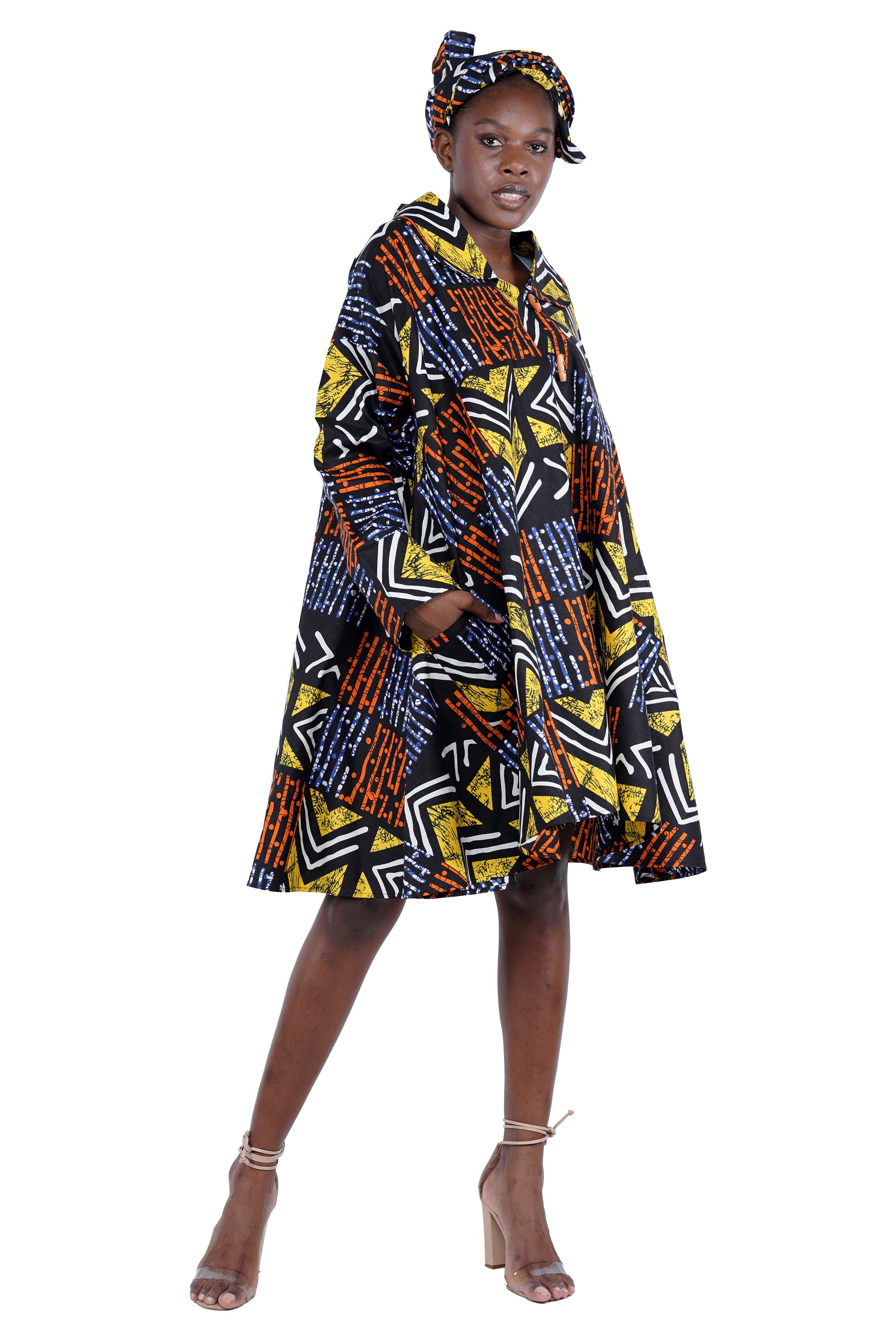 Toggle Button Ladies Dress