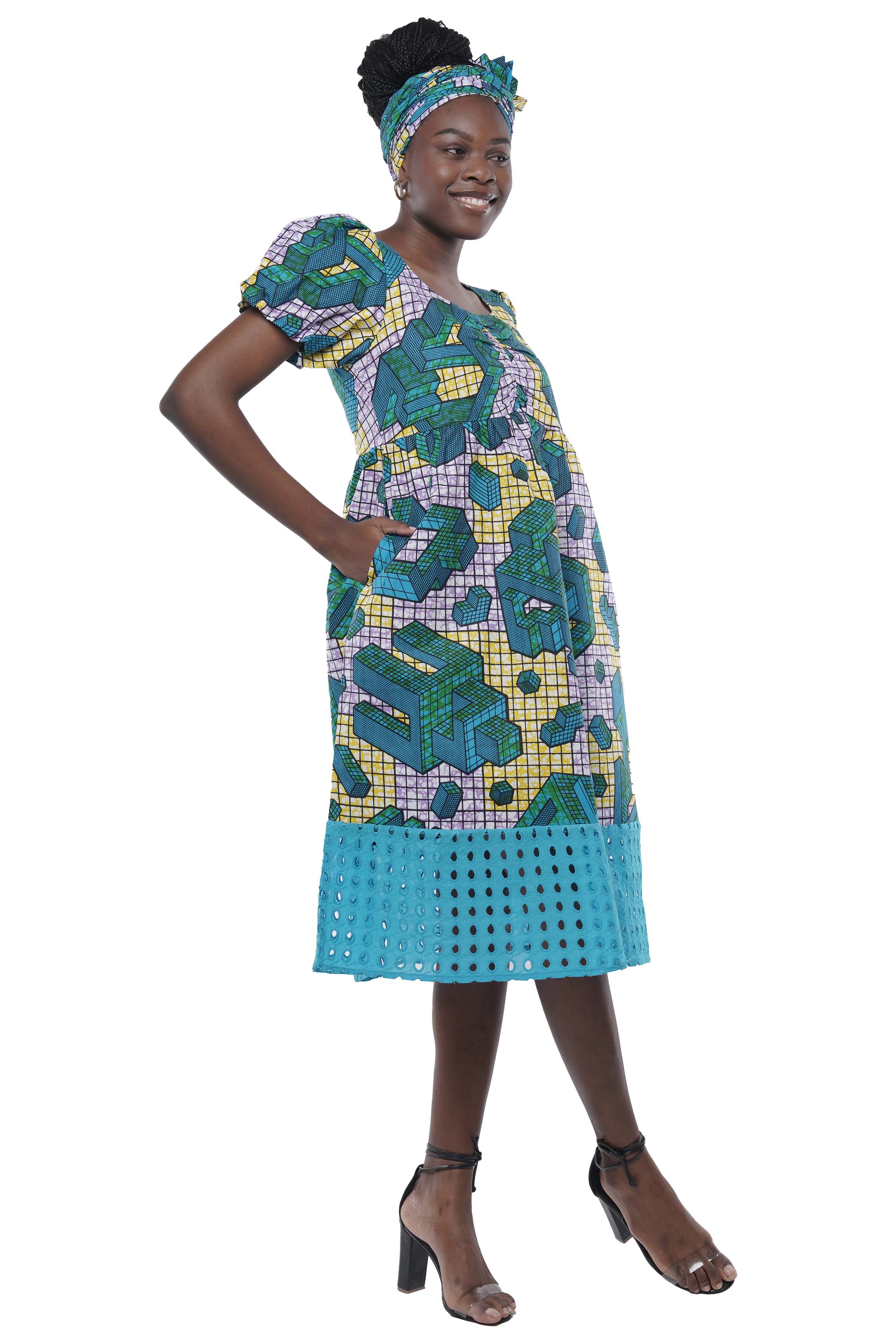 Ankara Midi Dress