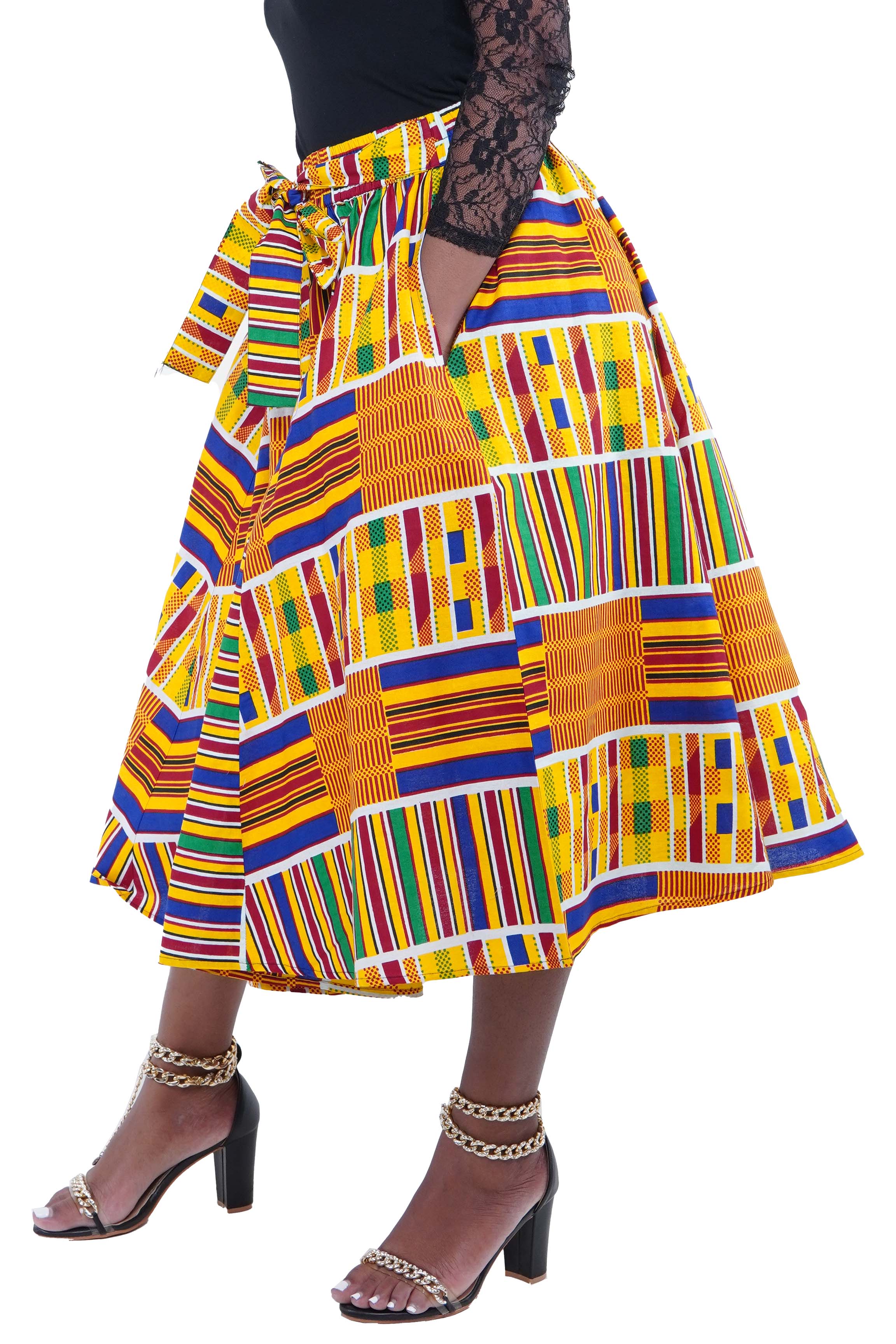 Kente Midi Skirt