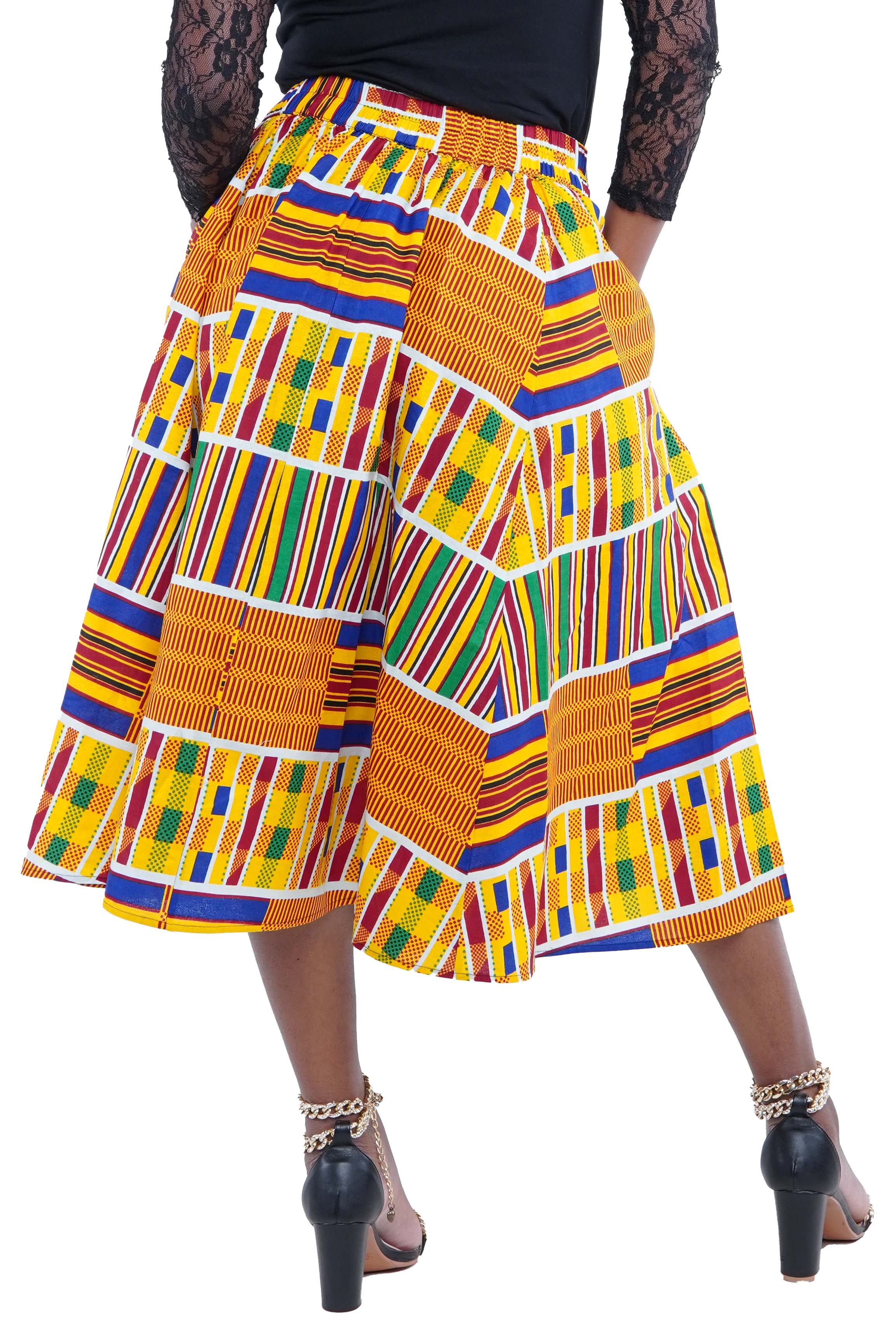 Kente Midi Skirt