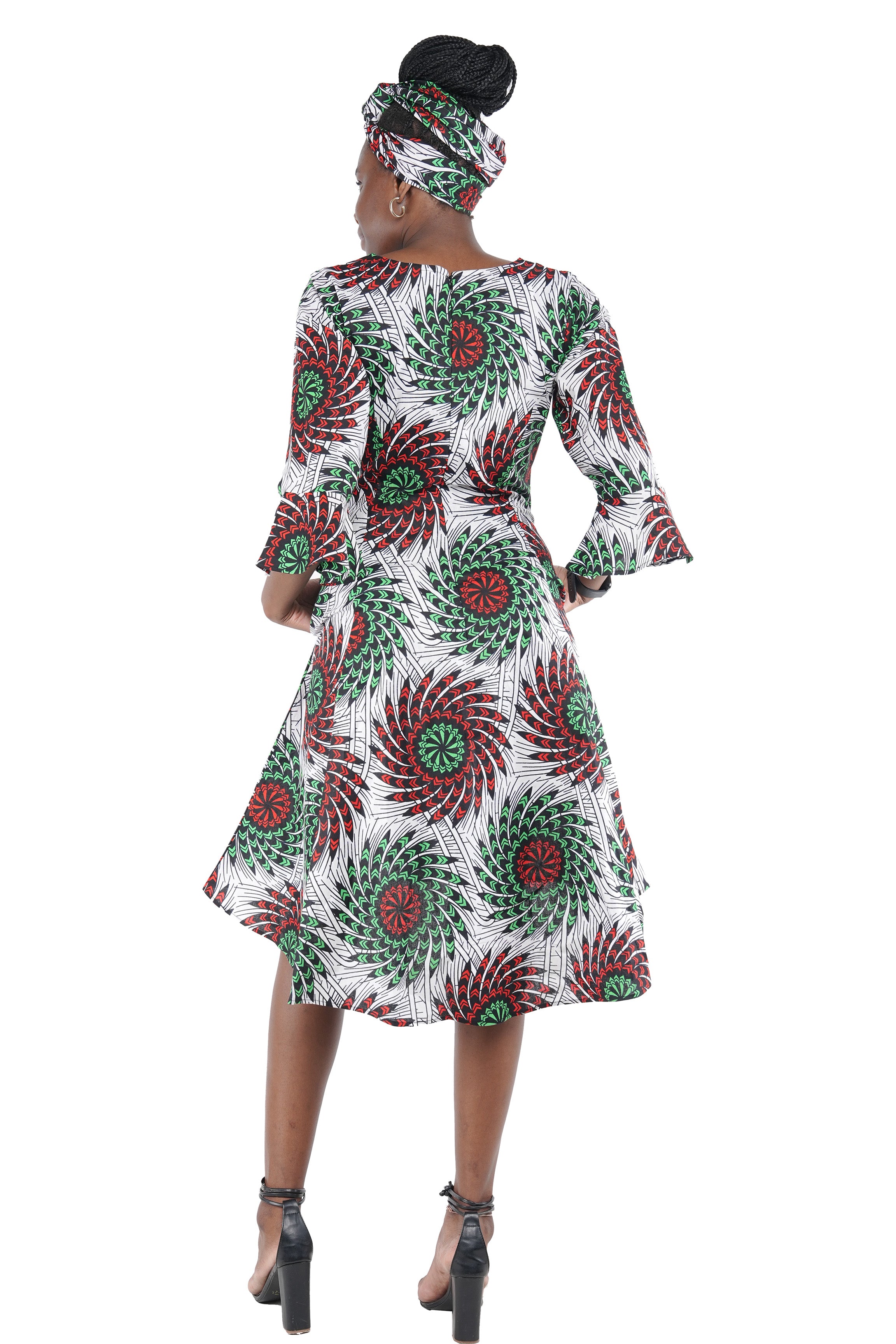Ankara High &amp; Low Dress