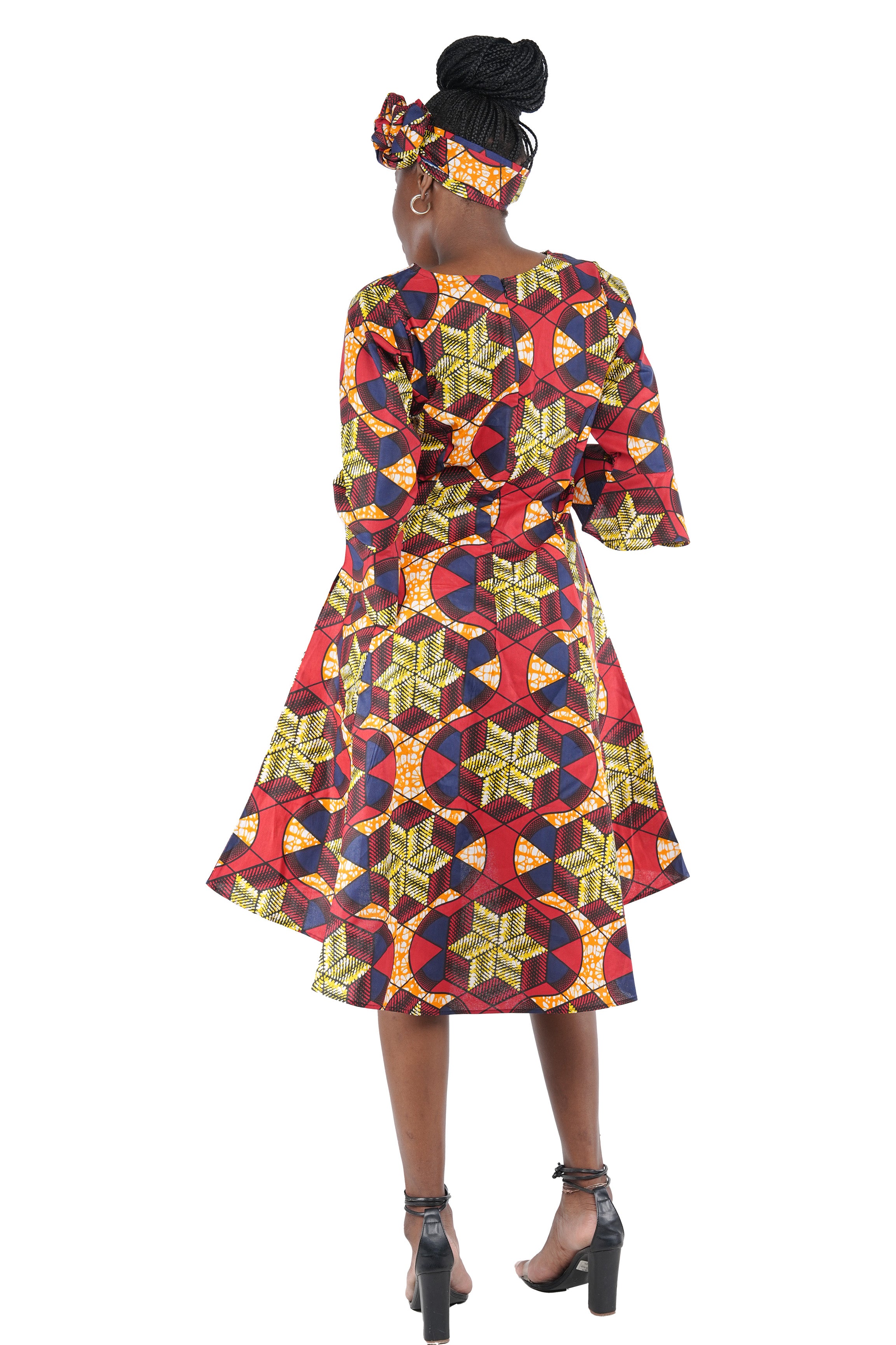 Ankara High &amp; Low Dress