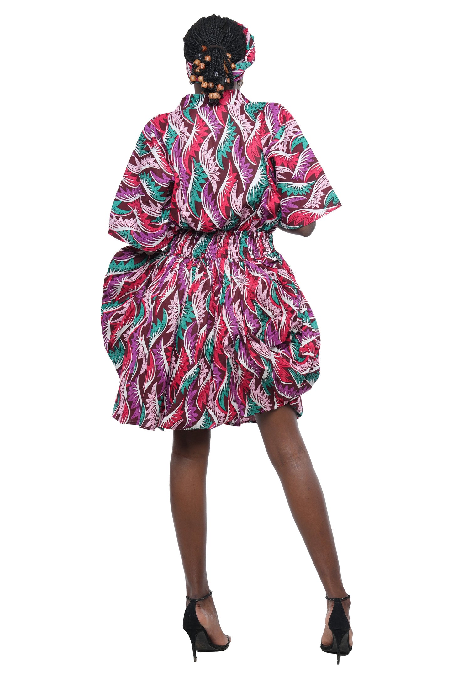 Ankara Short Balloon Dress